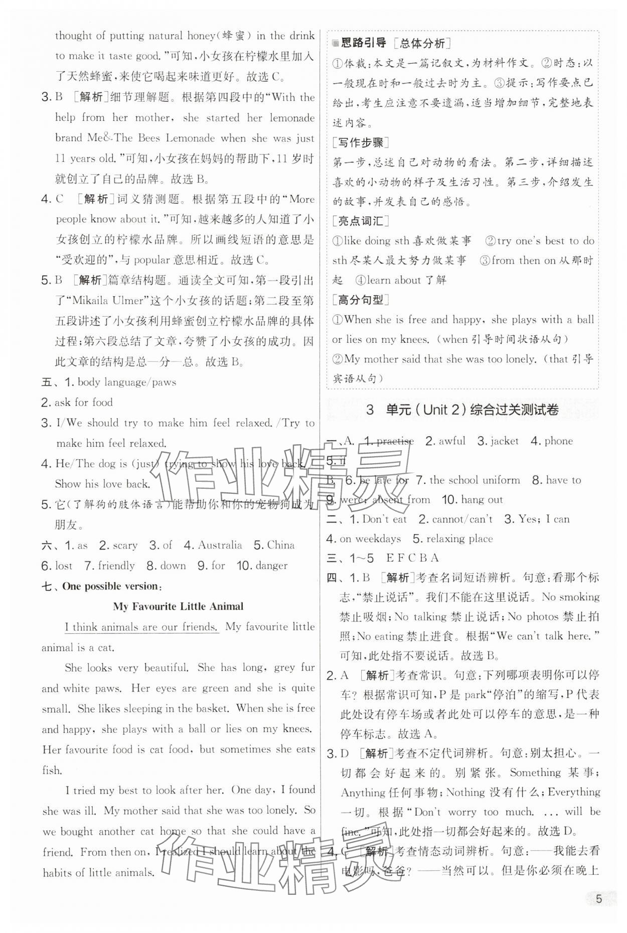2025年實驗班提優大考卷七年級英語下冊人教版 第5頁