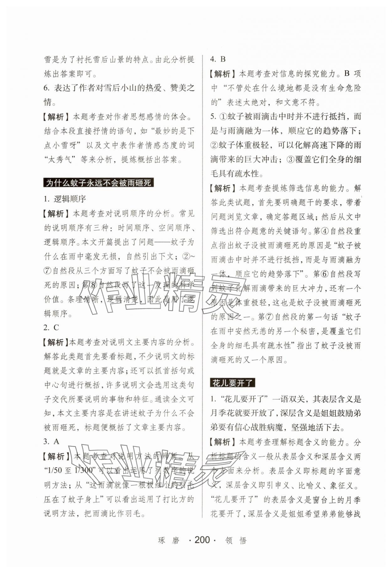 2025年小學語文考試閱讀真題精選專練詳解六年級 第14頁