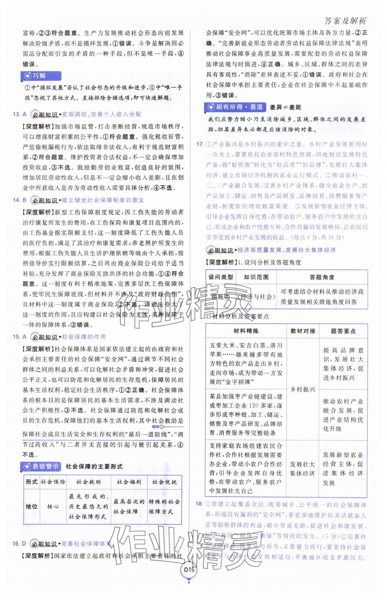 2025年高考必刷卷單元提升卷高中道德與法治人教版 第15頁