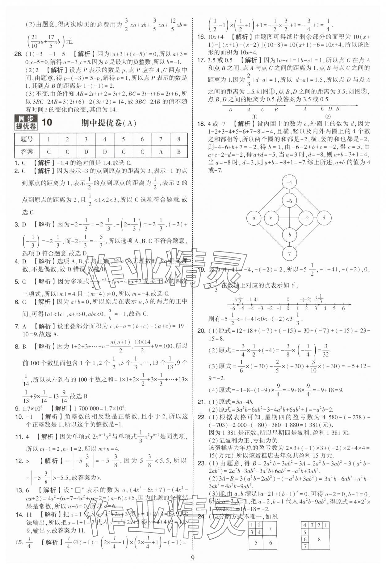 2025年學(xué)霸提優(yōu)大試卷七年級(jí)數(shù)學(xué)上冊(cè)蘇科版 第9頁(yè)