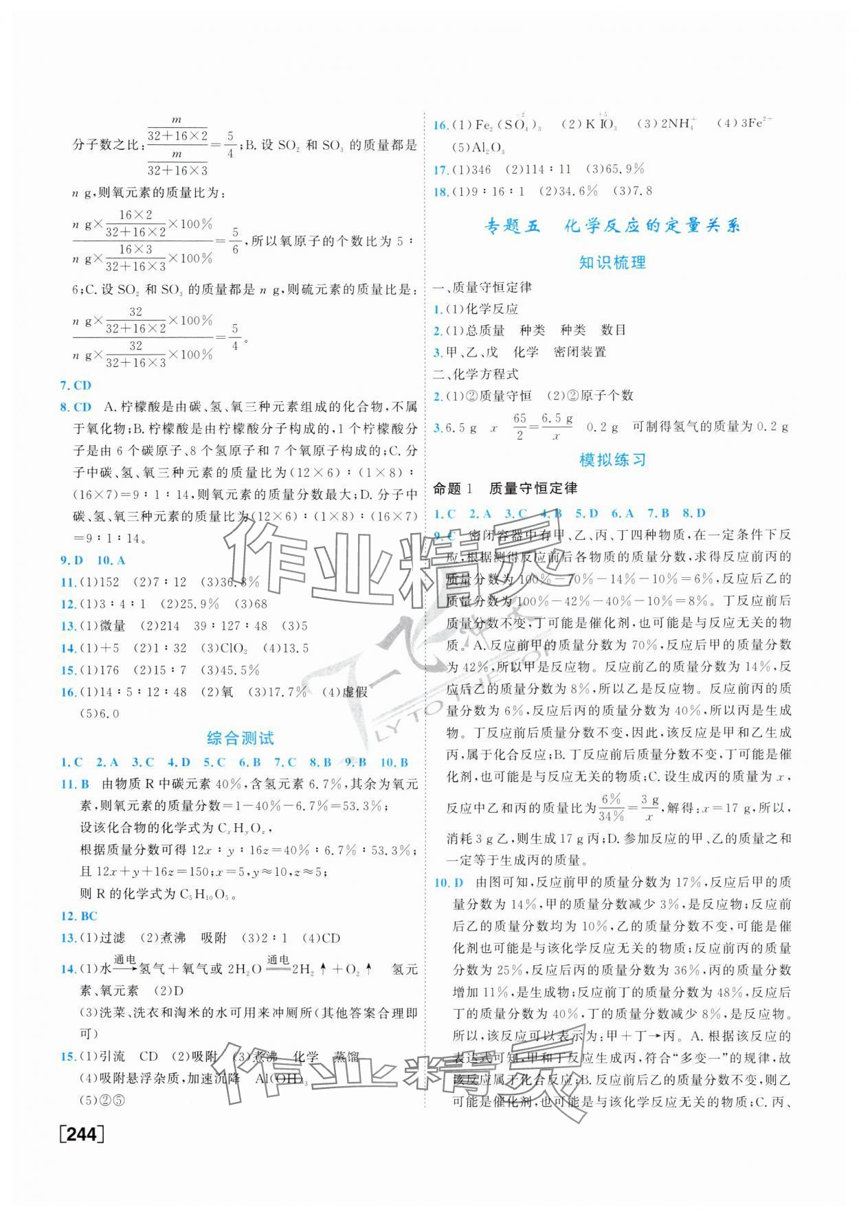 2025年一飛沖天中考專項精品試題分類化學(xué) 第4頁