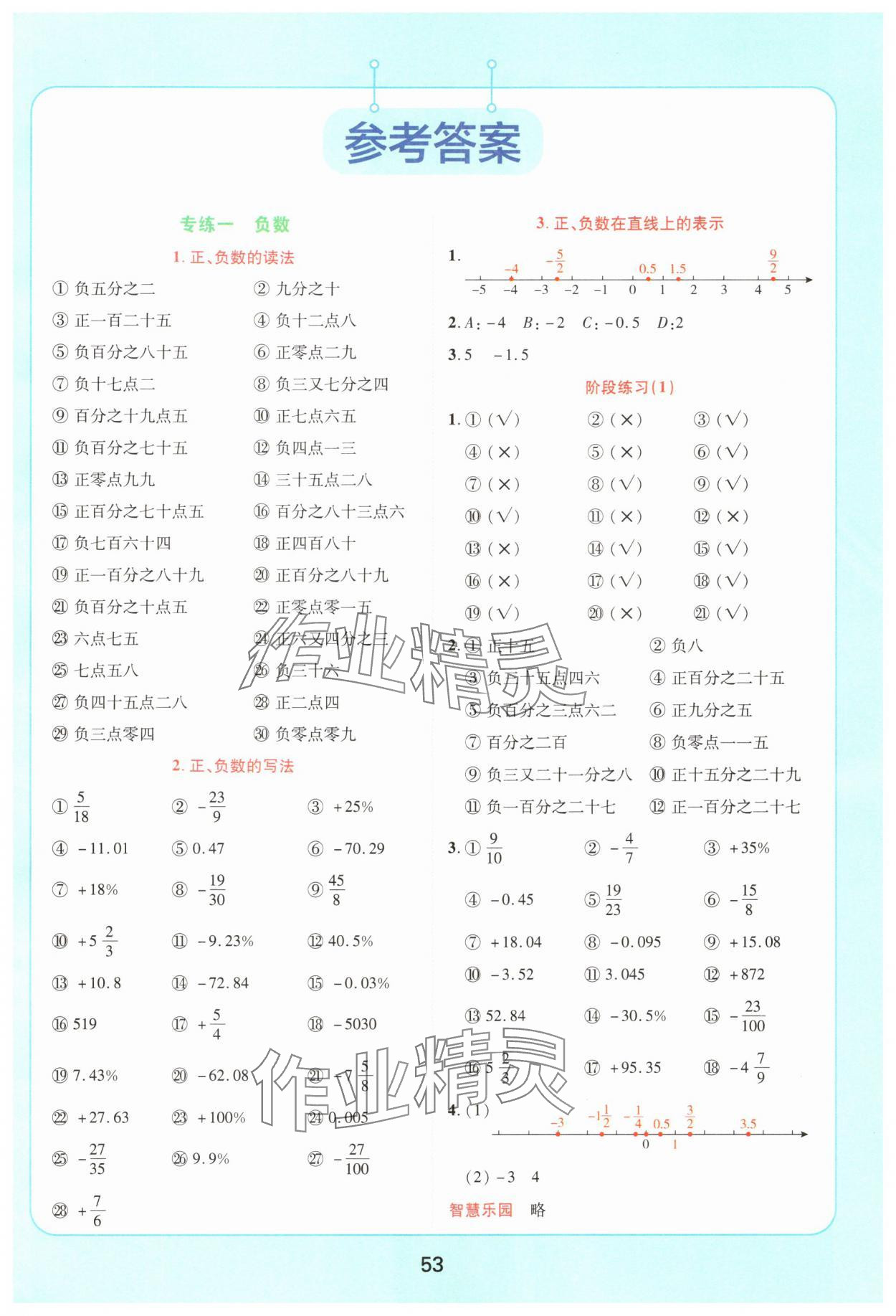 2025年易错题口算六年级数学下册人教版 第1页