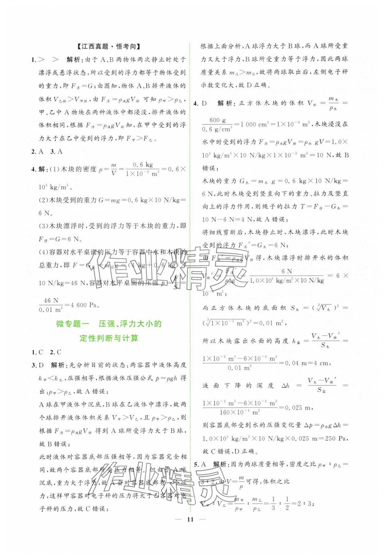 2025年芝麻開花學考方略物理中考江西專版 第11頁
