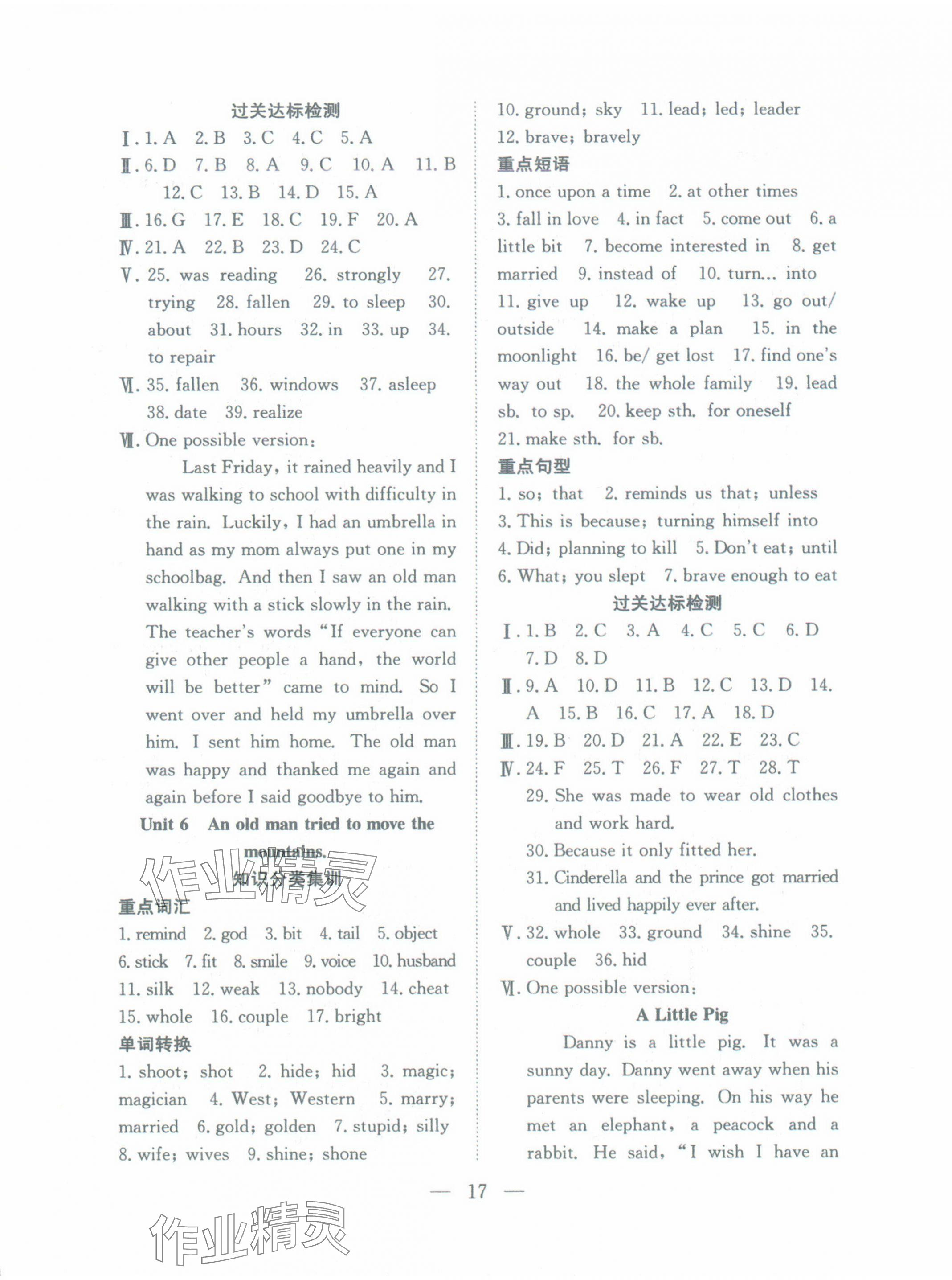 2024年暑假訓(xùn)練營學(xué)年總復(fù)習(xí)希望出版社八年級英語人教版 第5頁