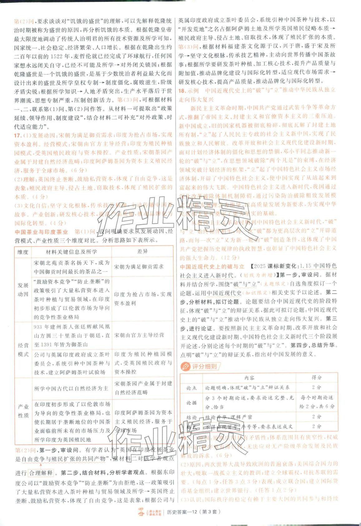 2026年金考卷特快專遞高中歷史人教版 第12頁