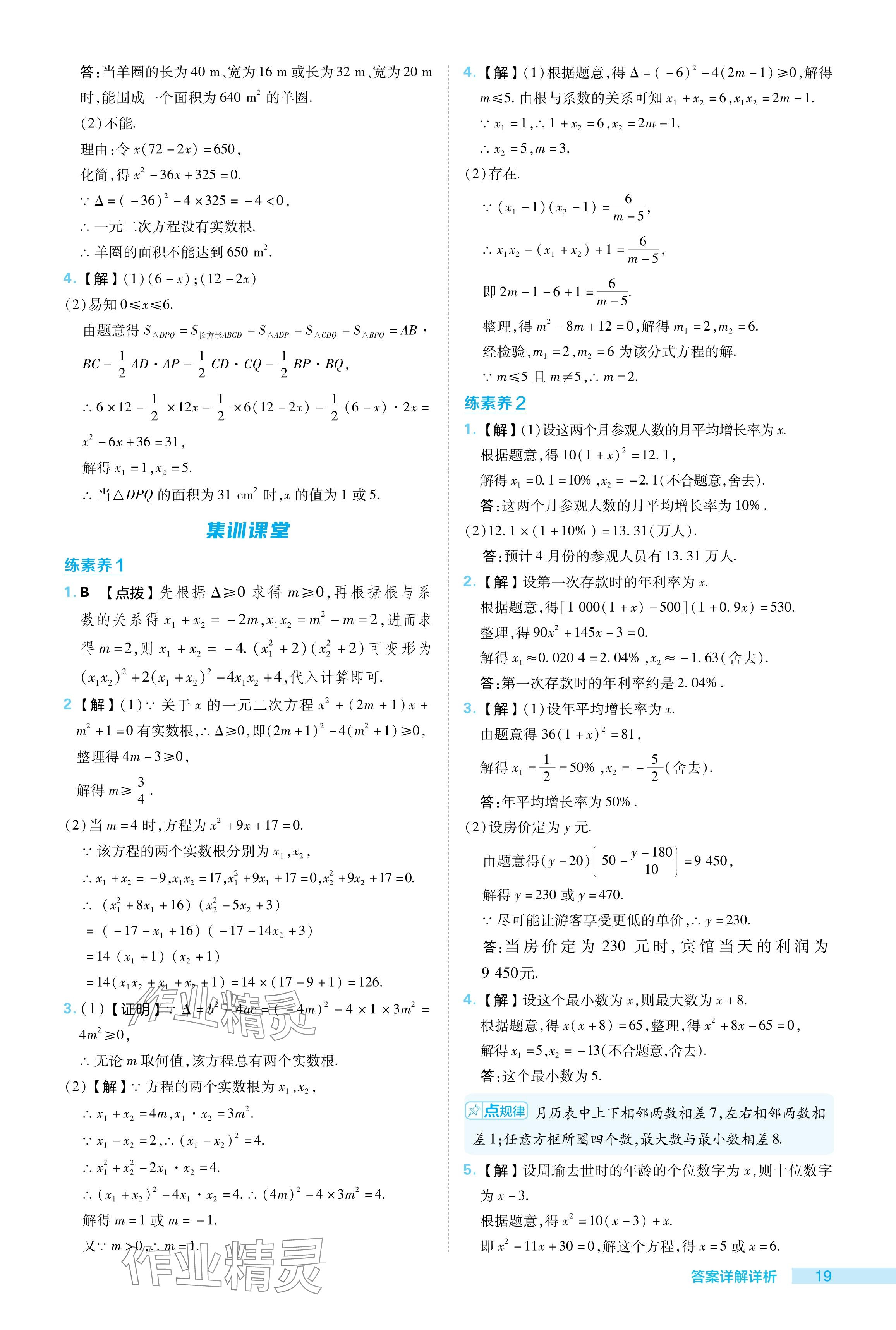 2024年綜合應(yīng)用創(chuàng)新題典中點(diǎn)八年級(jí)數(shù)學(xué)下冊(cè)滬科版 參考答案第19頁