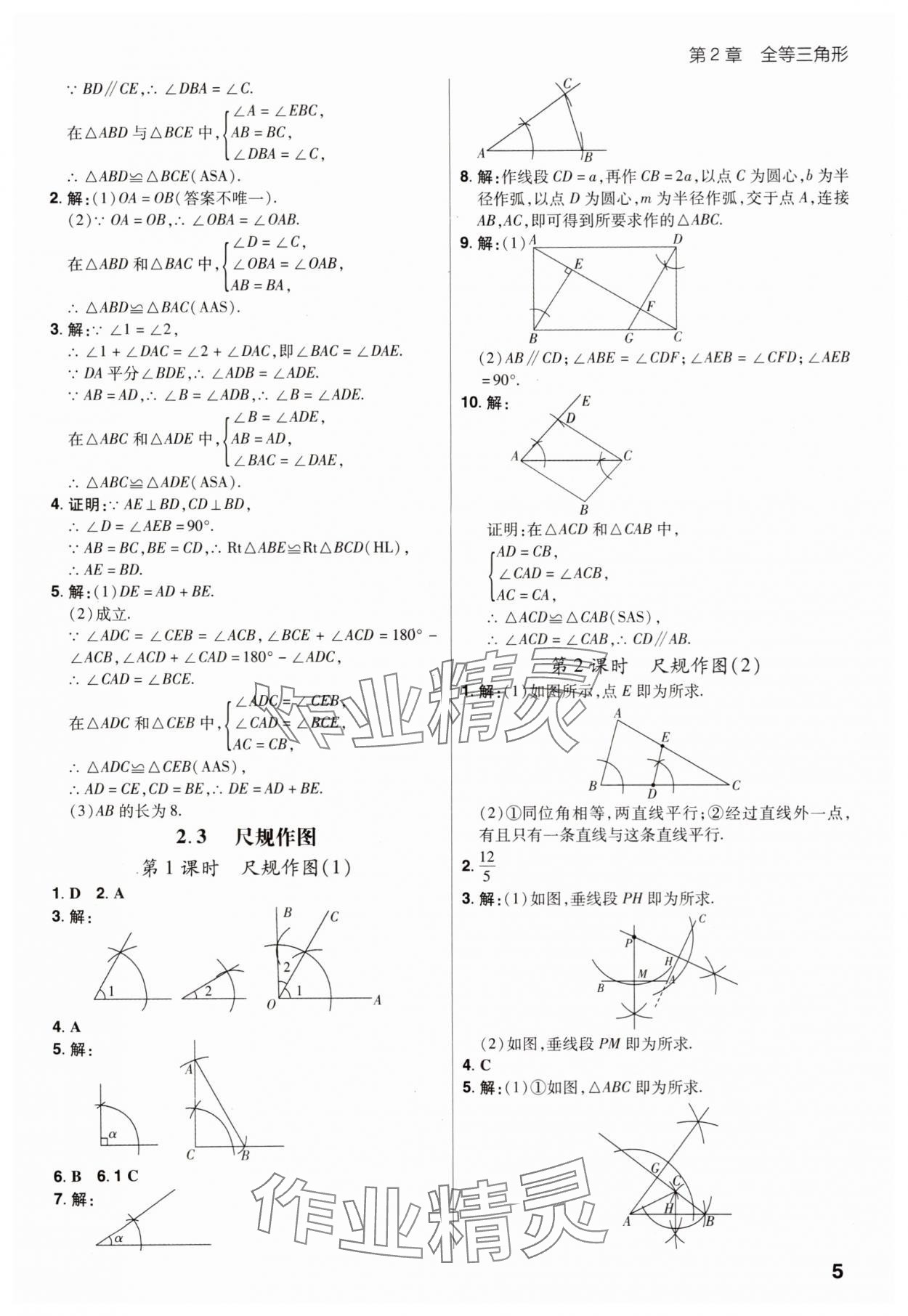 2025年考出好成绩八年级数学上册青岛版山东专版 第5页