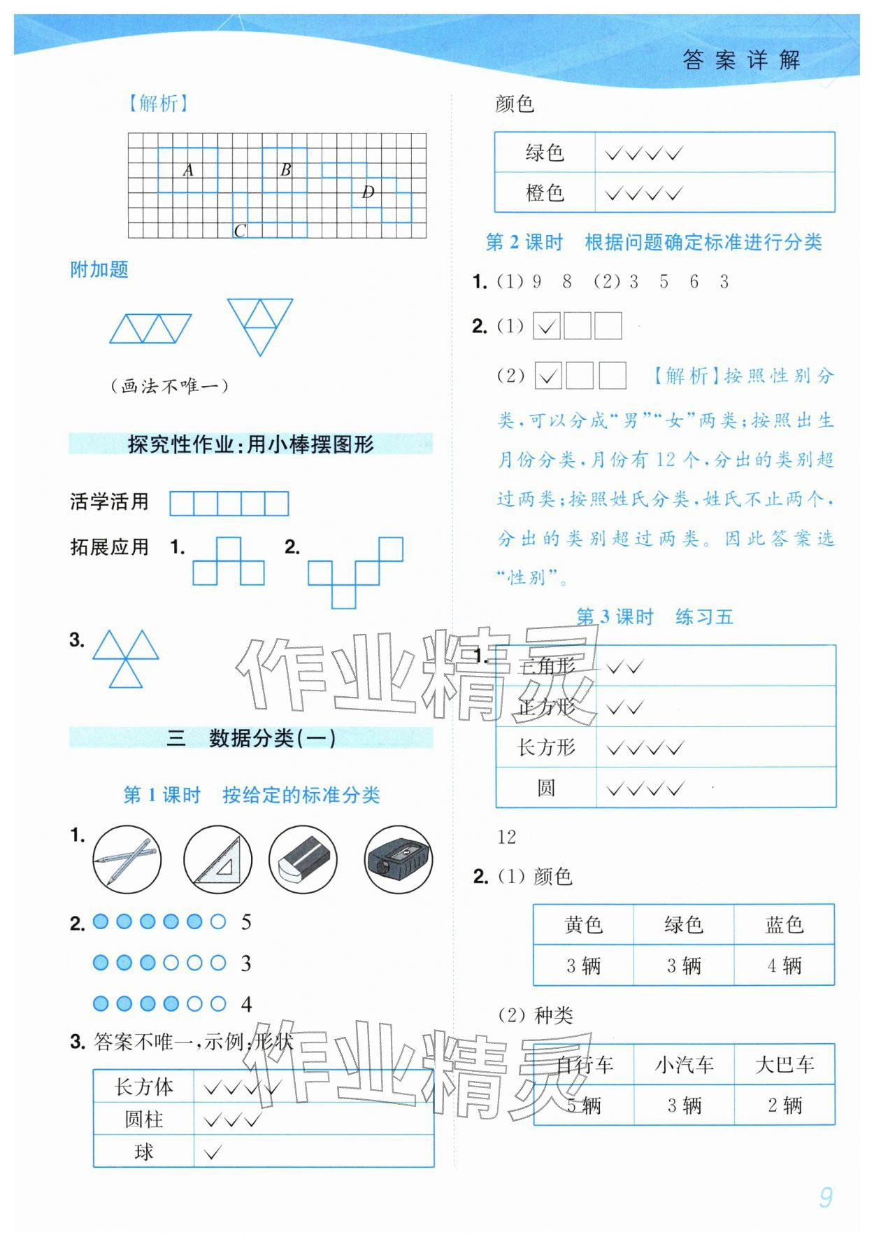 2026年小题狂做培优作业本一年级数学下册苏教版&nbsp;第9页