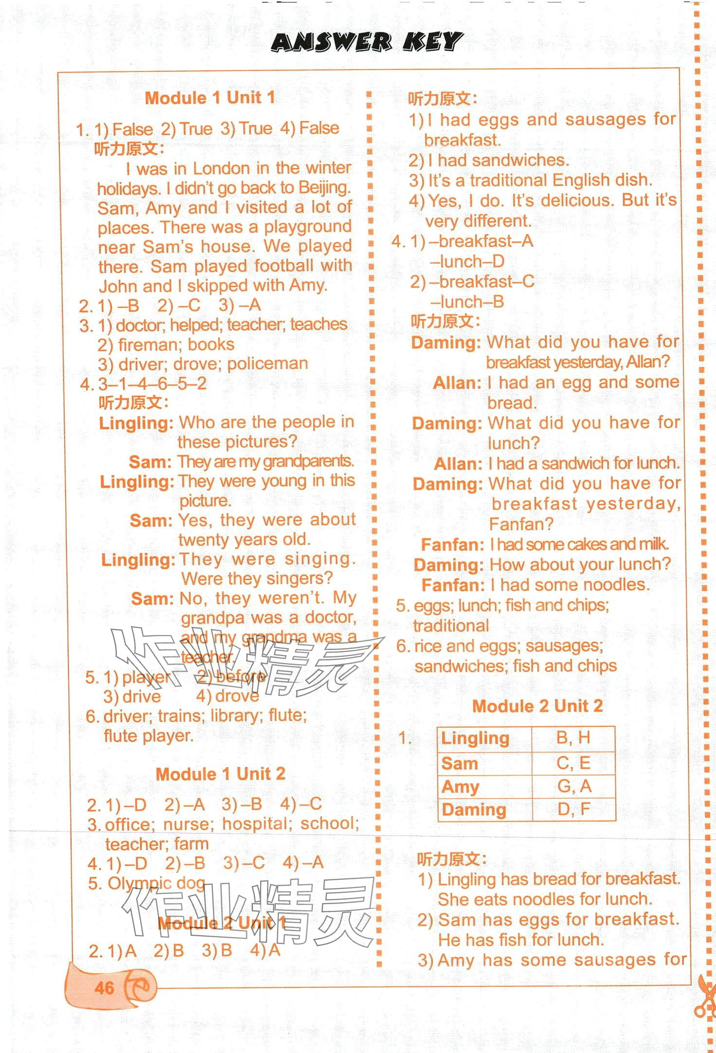 2024年課堂活動(dòng)與課后評(píng)價(jià)五年級(jí)英語(yǔ)下冊(cè)外研版 第1頁(yè)