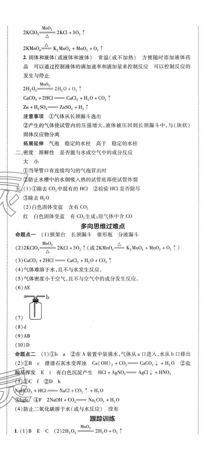 2024年王睿中考總復習一本通化學人教版 第14頁