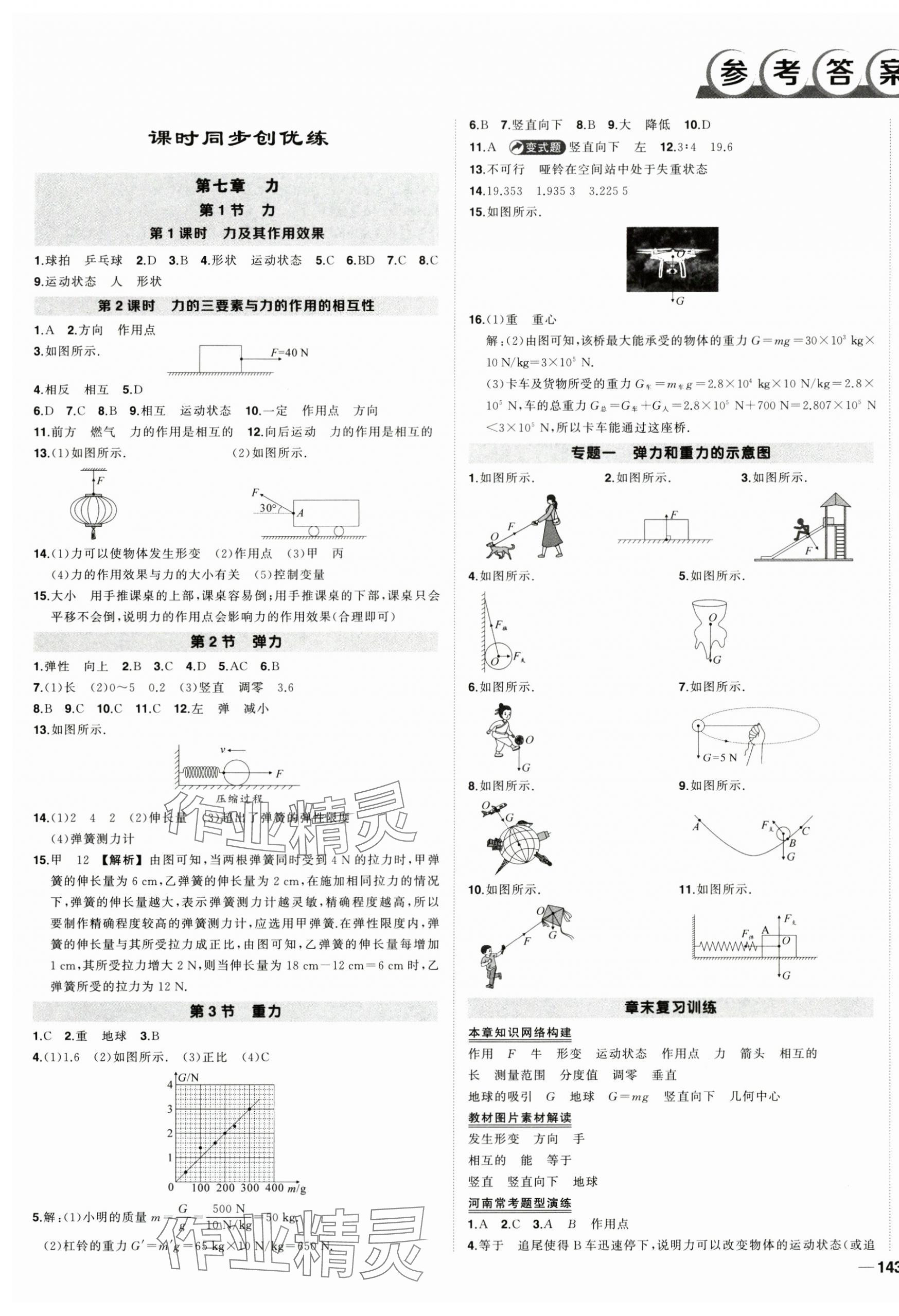 2025年状元成才路创优作业八年级物理下册人教版河南专版 第1页