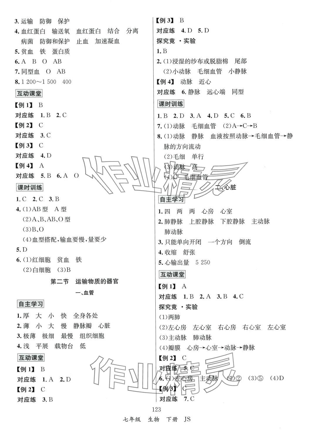 2024年優(yōu)學(xué)名師名題七年級(jí)生物下冊(cè)冀少版 第3頁(yè)