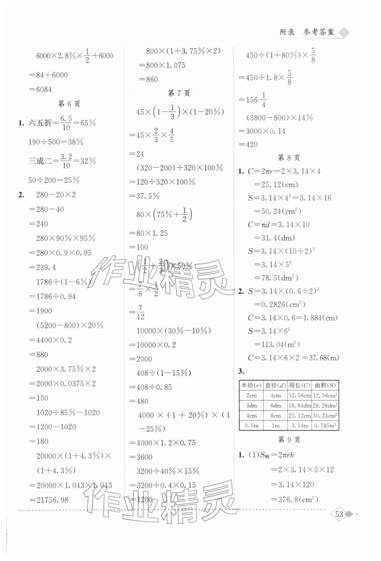 2026年黄冈小状元同步计算天天练六年级数学下册人教版&nbsp;第3页