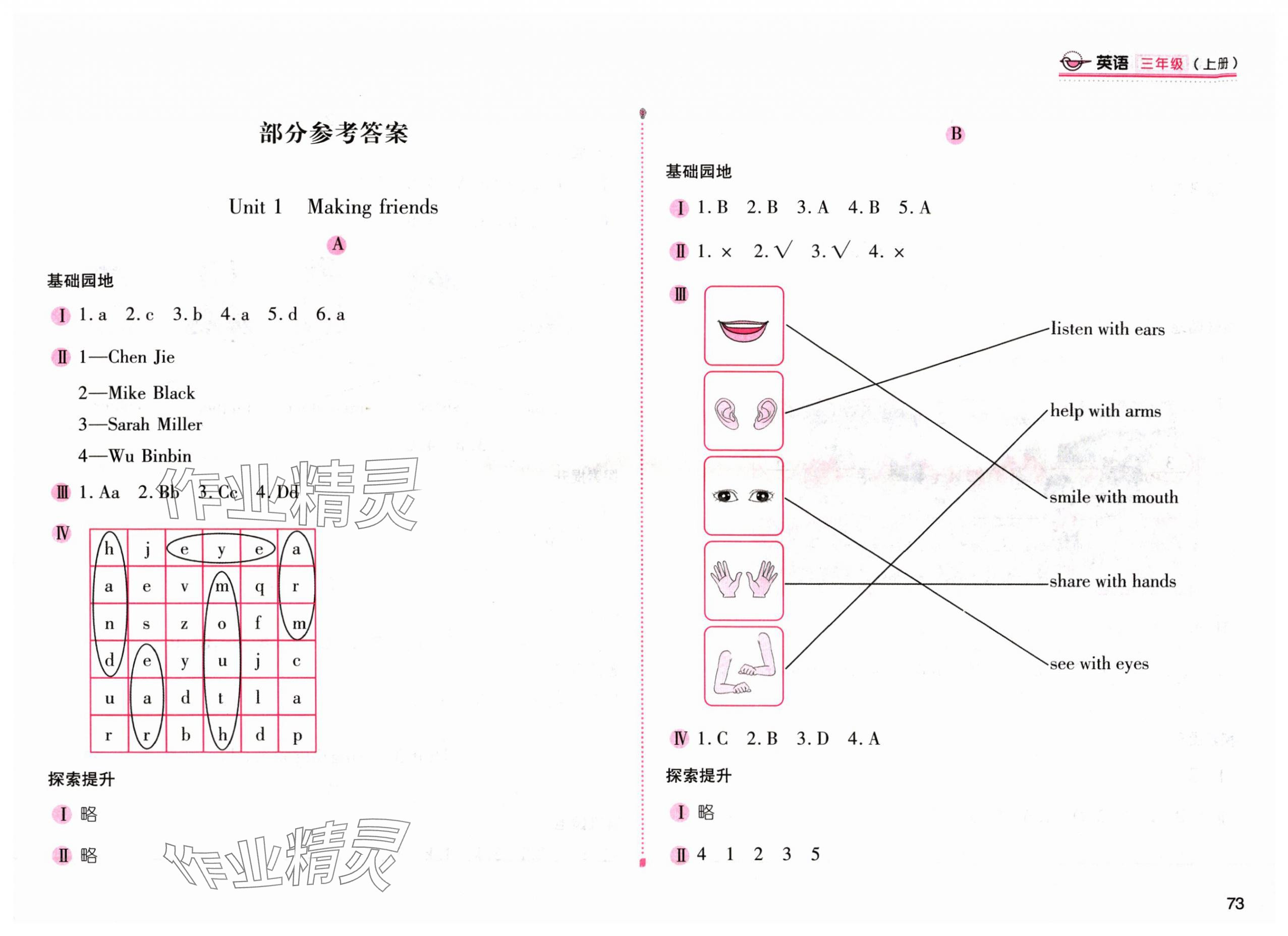 2024年新編基礎(chǔ)訓(xùn)練三年級(jí)英語(yǔ)上冊(cè)人教版 第1頁(yè)