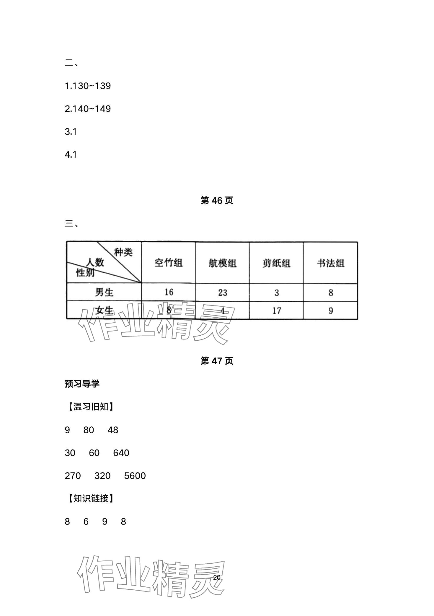 2024年金太陽導(dǎo)學(xué)案三年級數(shù)學(xué)下冊人教版 第20頁