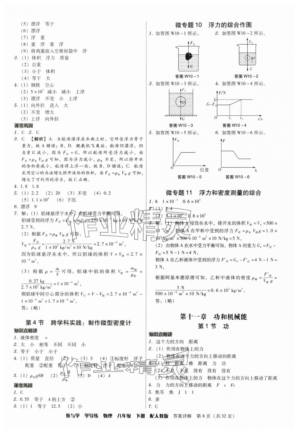 2025年教與學(xué)學(xué)導(dǎo)練八年級(jí)物理下冊(cè)人教版 第8頁(yè)