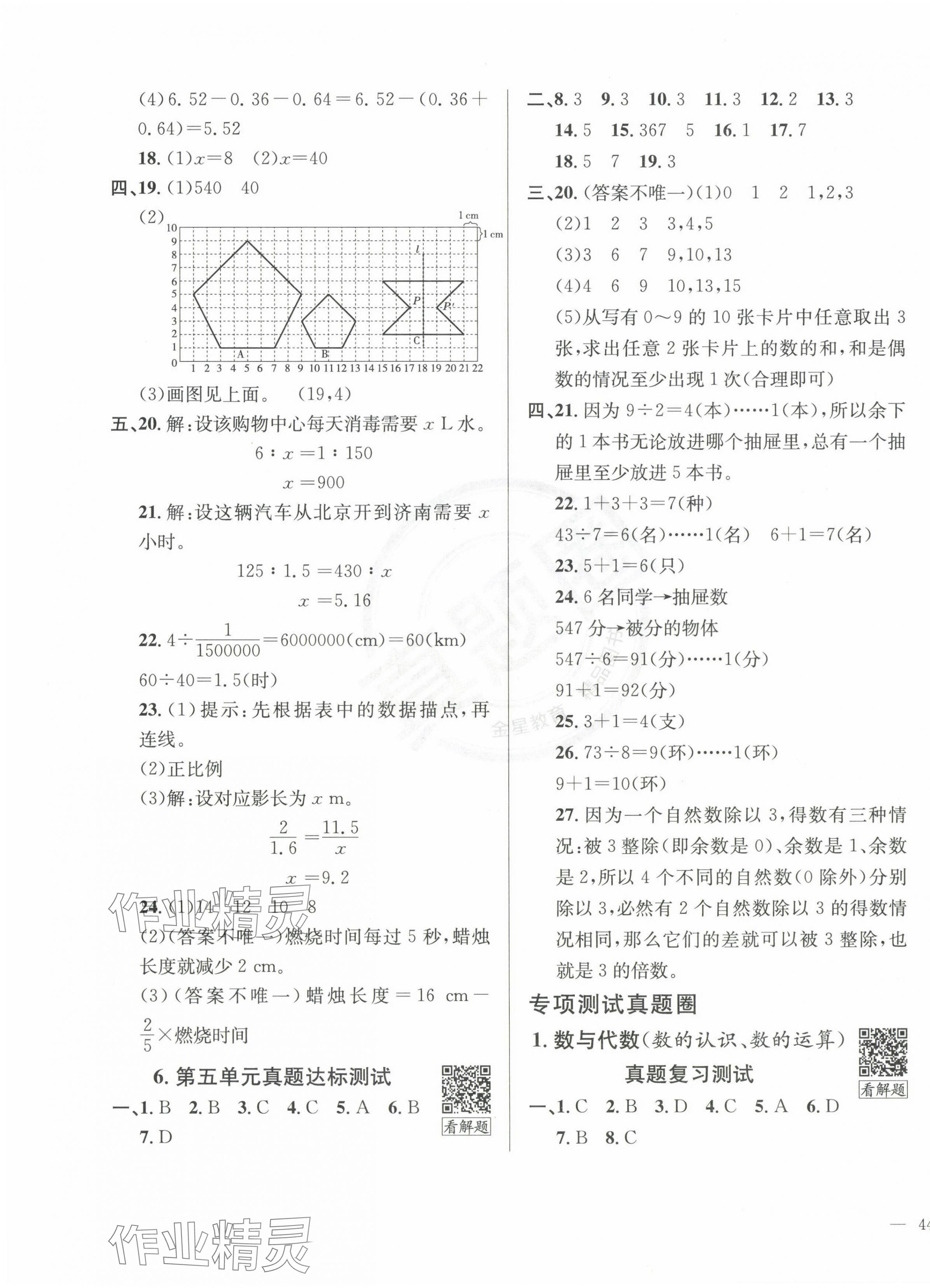 2024年真題圈六年級(jí)數(shù)學(xué)下冊(cè)人教版云南專(zhuān)版 第3頁(yè)