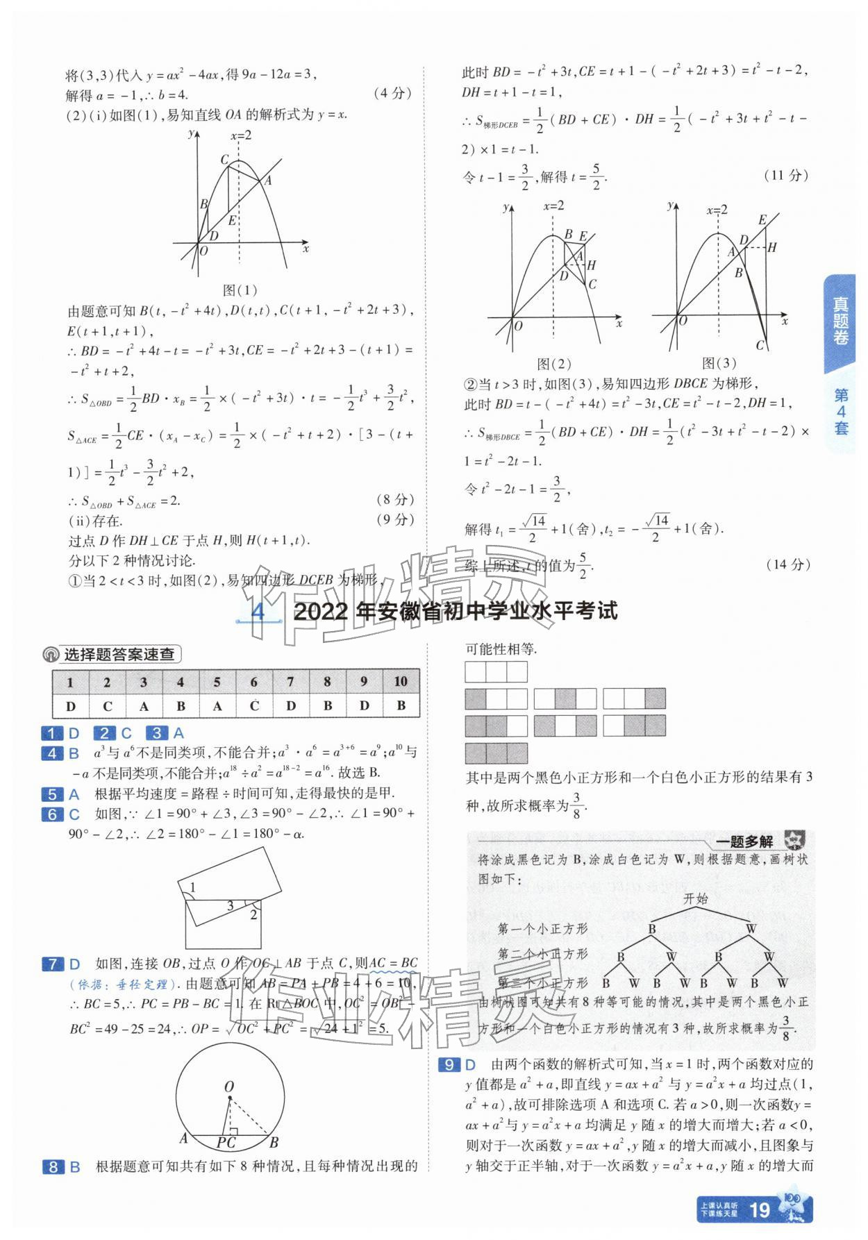 2026年金考卷45套汇编数学人教版安徽专版&nbsp;第19页