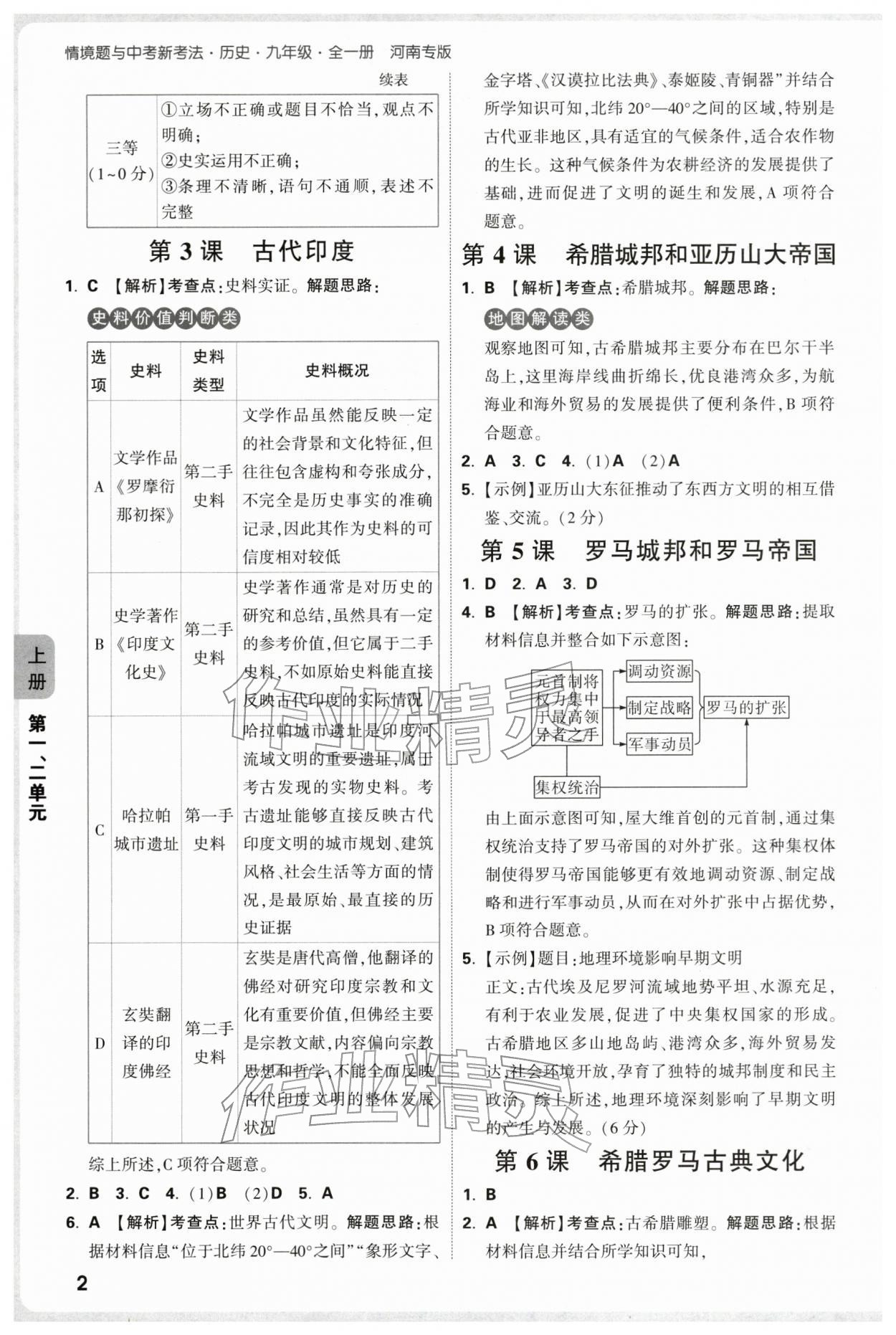 2025年情境题与中考新考法九年级历史全一册人教版河南专版 第2页
