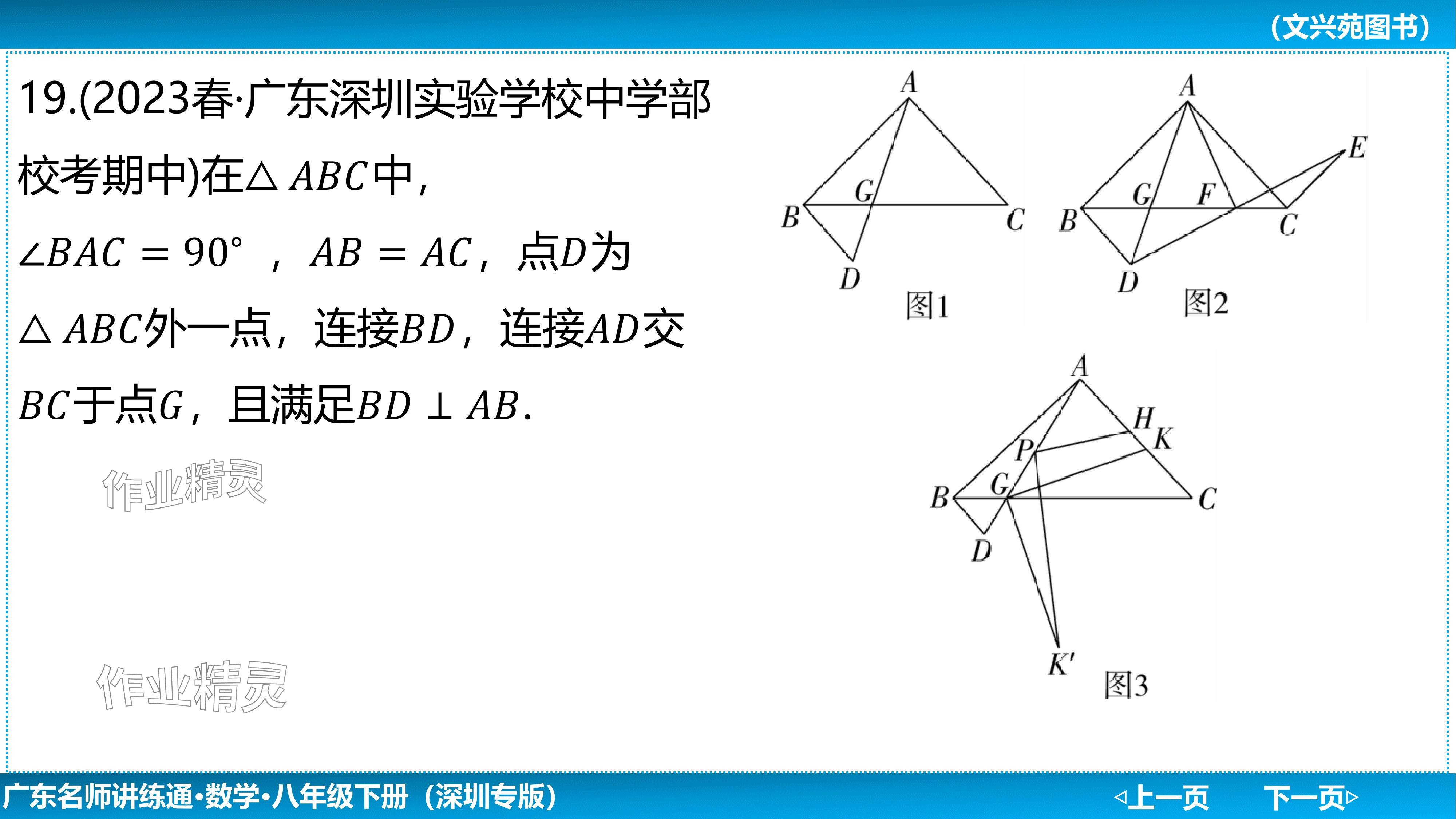 2024年廣東名師講練通八年級數學下冊北師大版深圳專版基礎版 參考答案第101頁