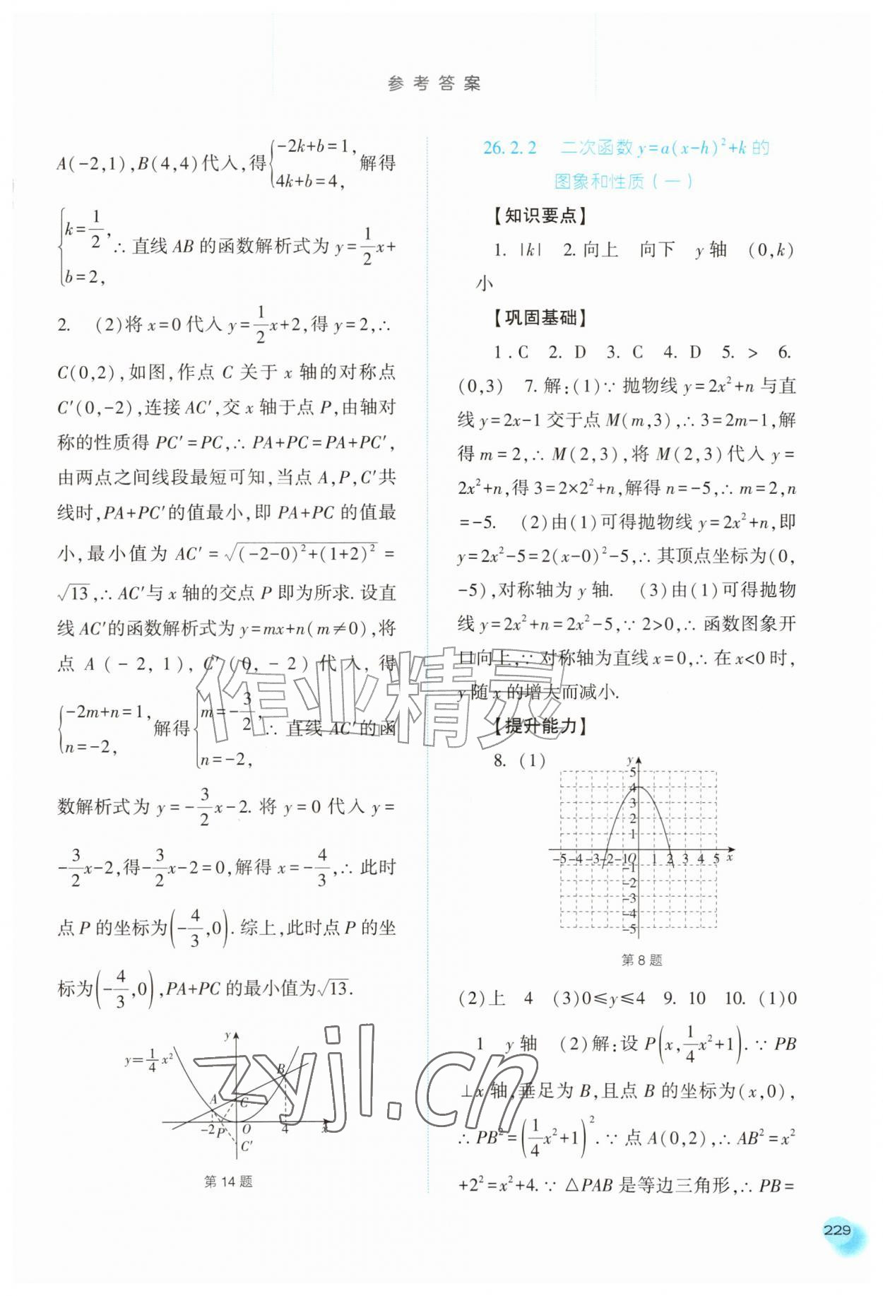 2026年同步训练河北人民出版社九年级数学上册人教版&nbsp;第9页