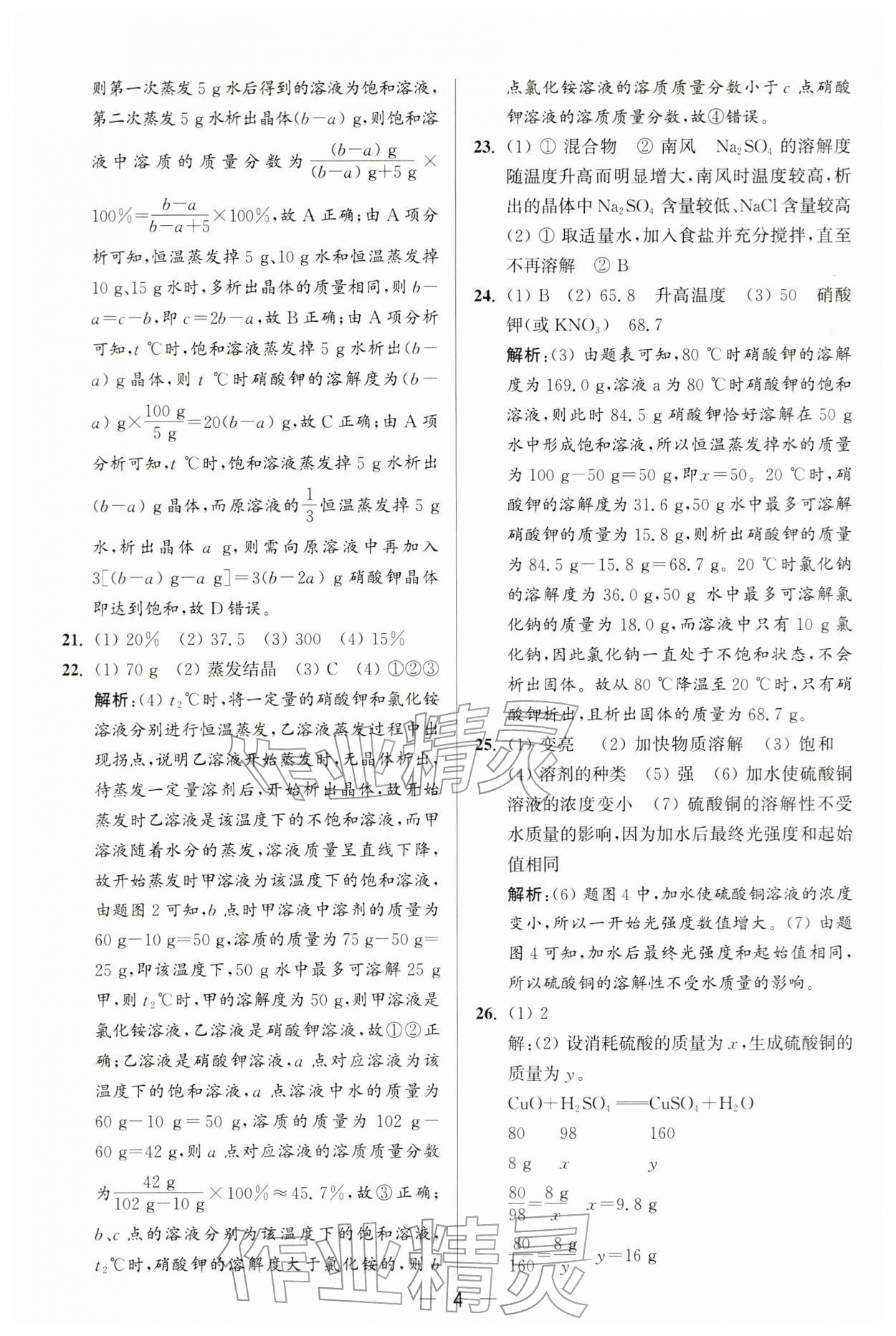 2026年亮点给力大试卷九年级化学下册沪教版&nbsp;第4页