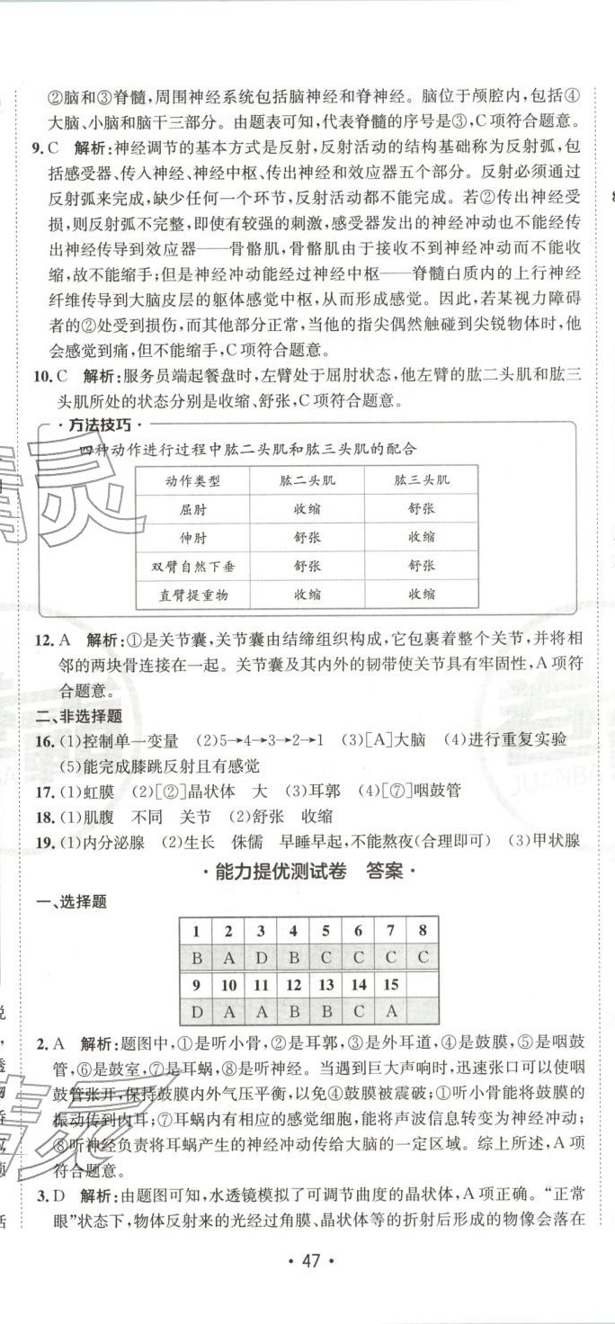 2025年卷霸初中同步测试卷八年级生物上册人教版 第2页