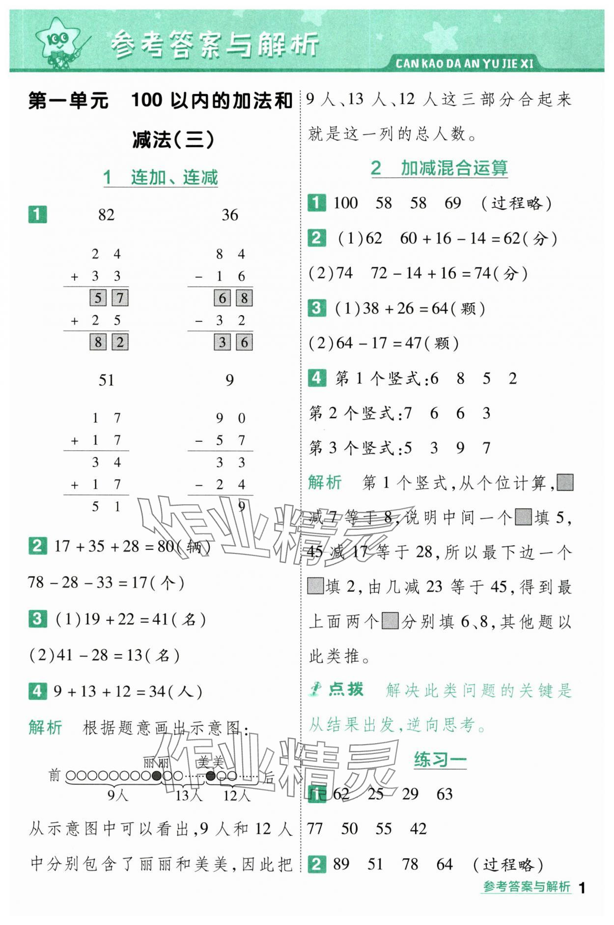 2023年一遍過二年級數(shù)學(xué)上冊蘇教版 第1頁