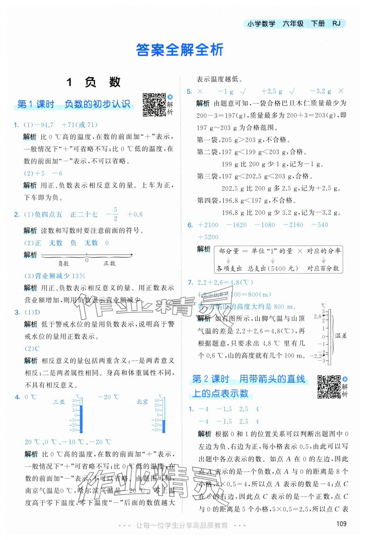 2025年53天天練六年級數(shù)學下冊人教版 第1頁