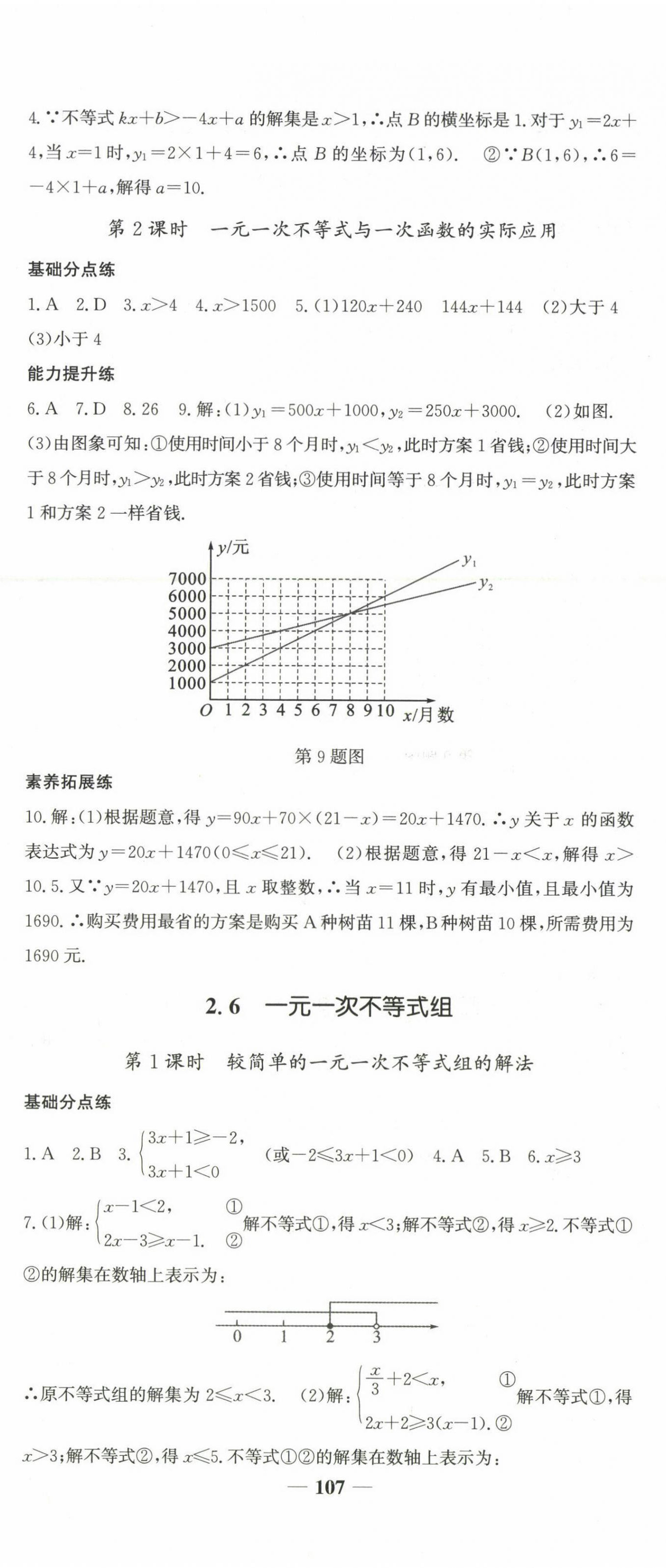 2025年名校點睛八年級數學下冊北師大版 第11頁