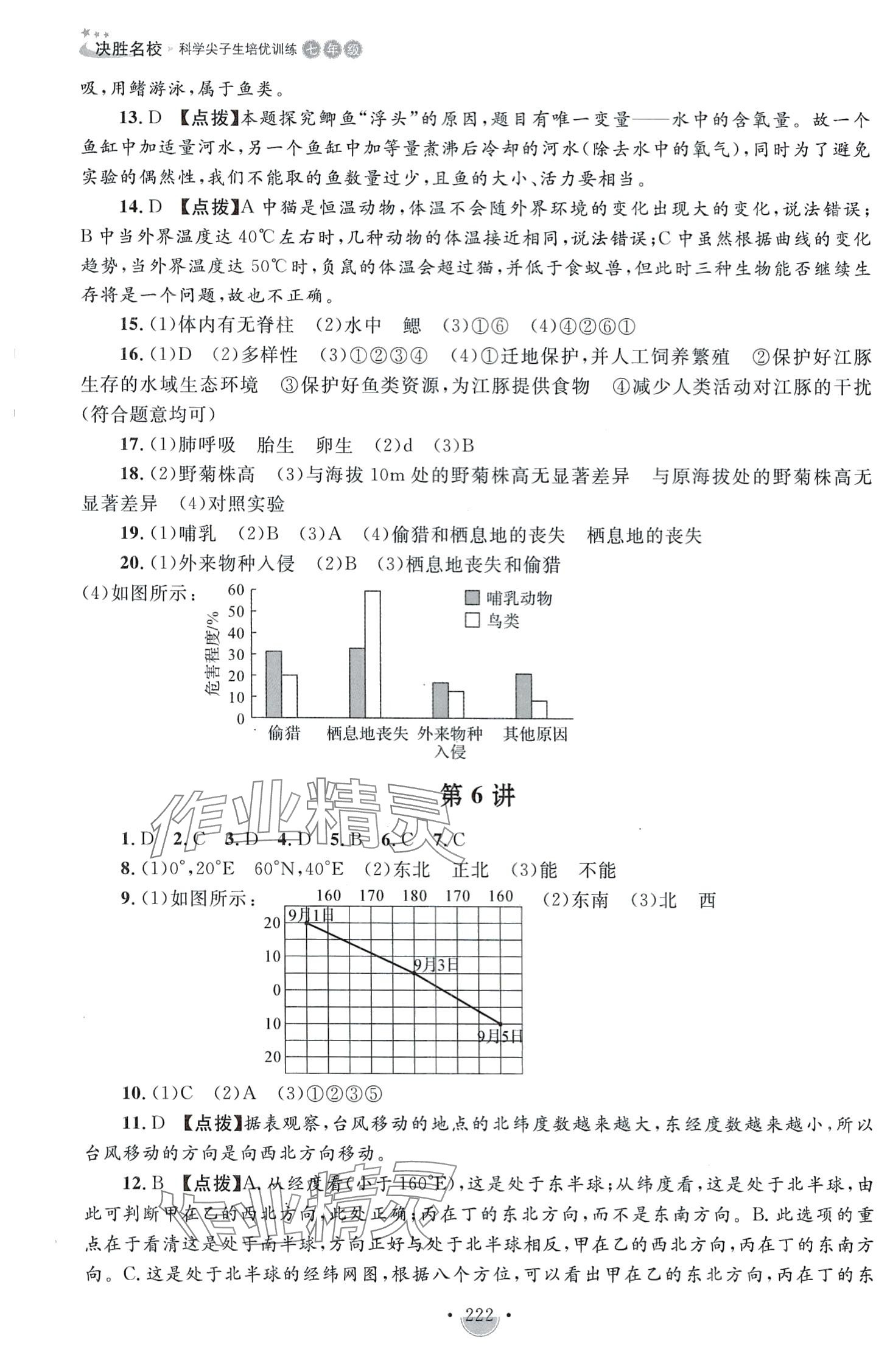 2024年决胜名校尖子生培优训练七年级科学全一册浙教版&nbsp;第6页
