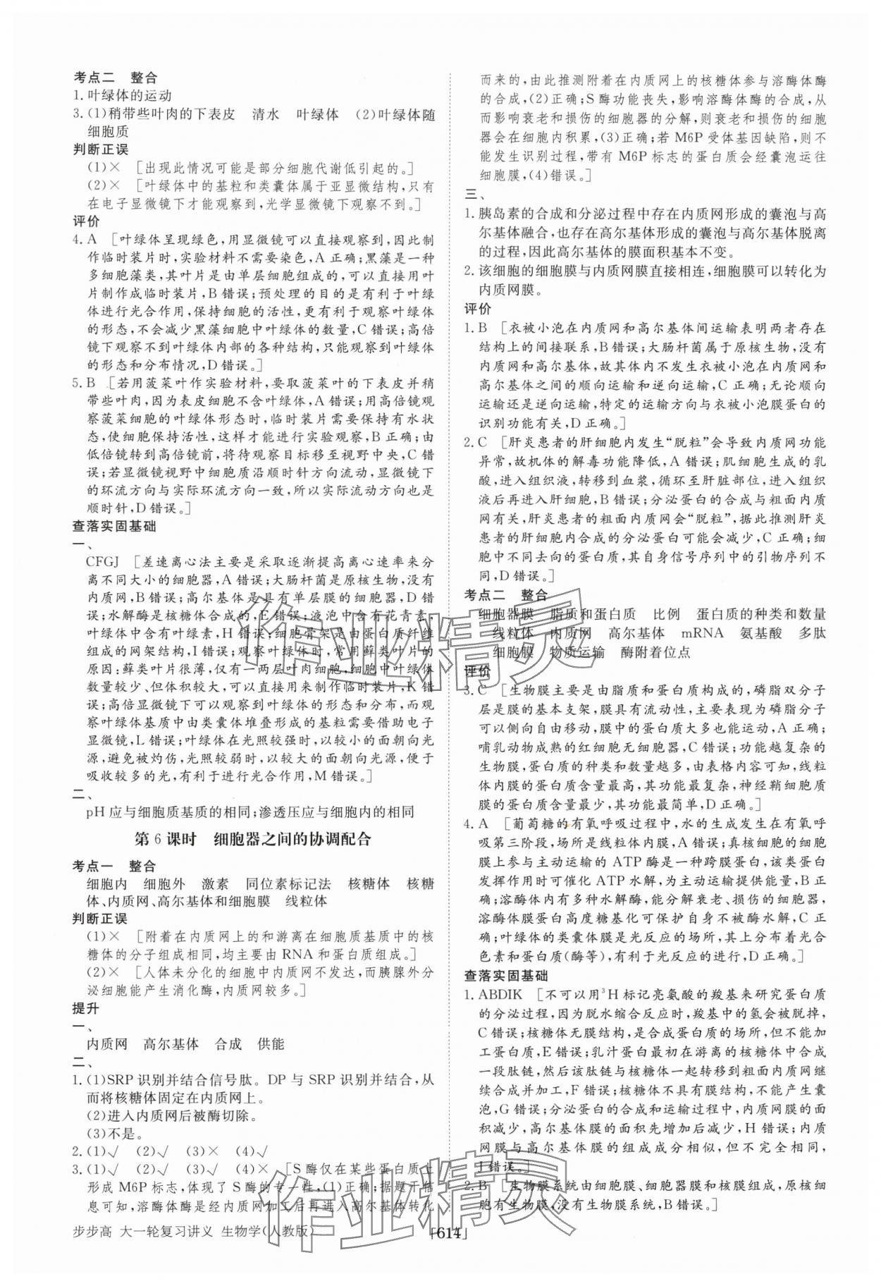 2025年步步高大一輪復習講義高中生物 第6頁