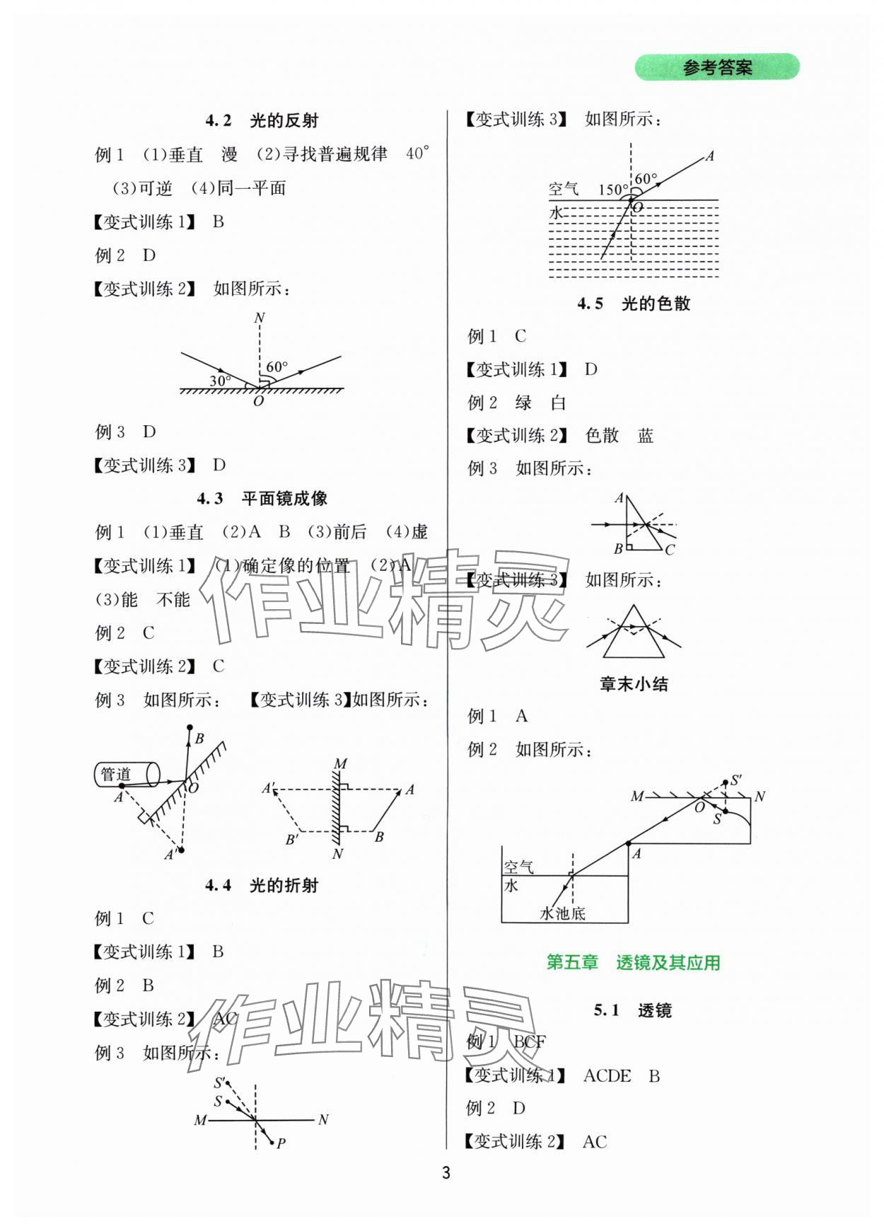 2024年新课程实践与探究丛书八年级物理上册人教版 第3页