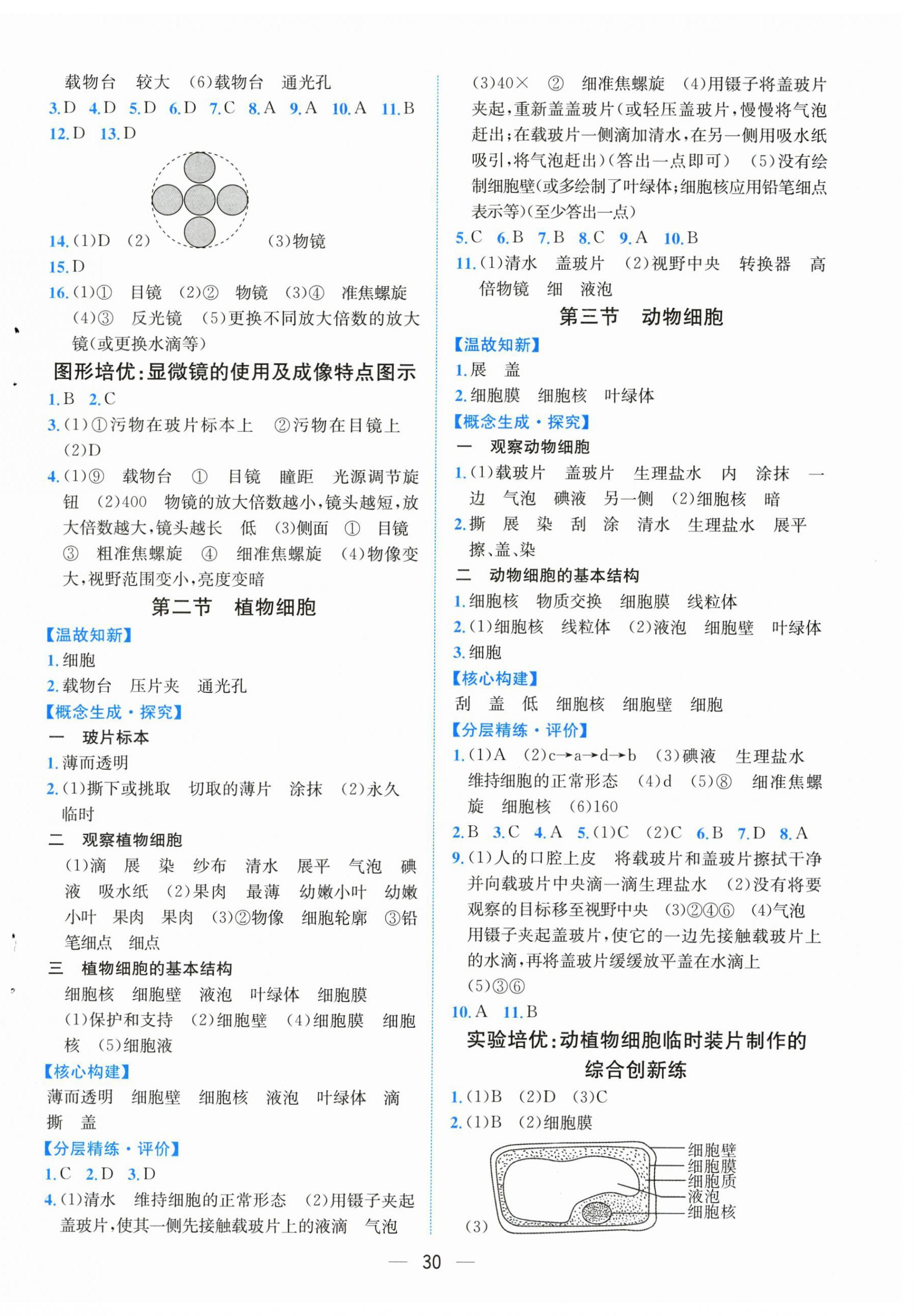 2024年課時(shí)練人民教育出版社七年級(jí)生物上冊(cè)人教版 第2頁(yè)