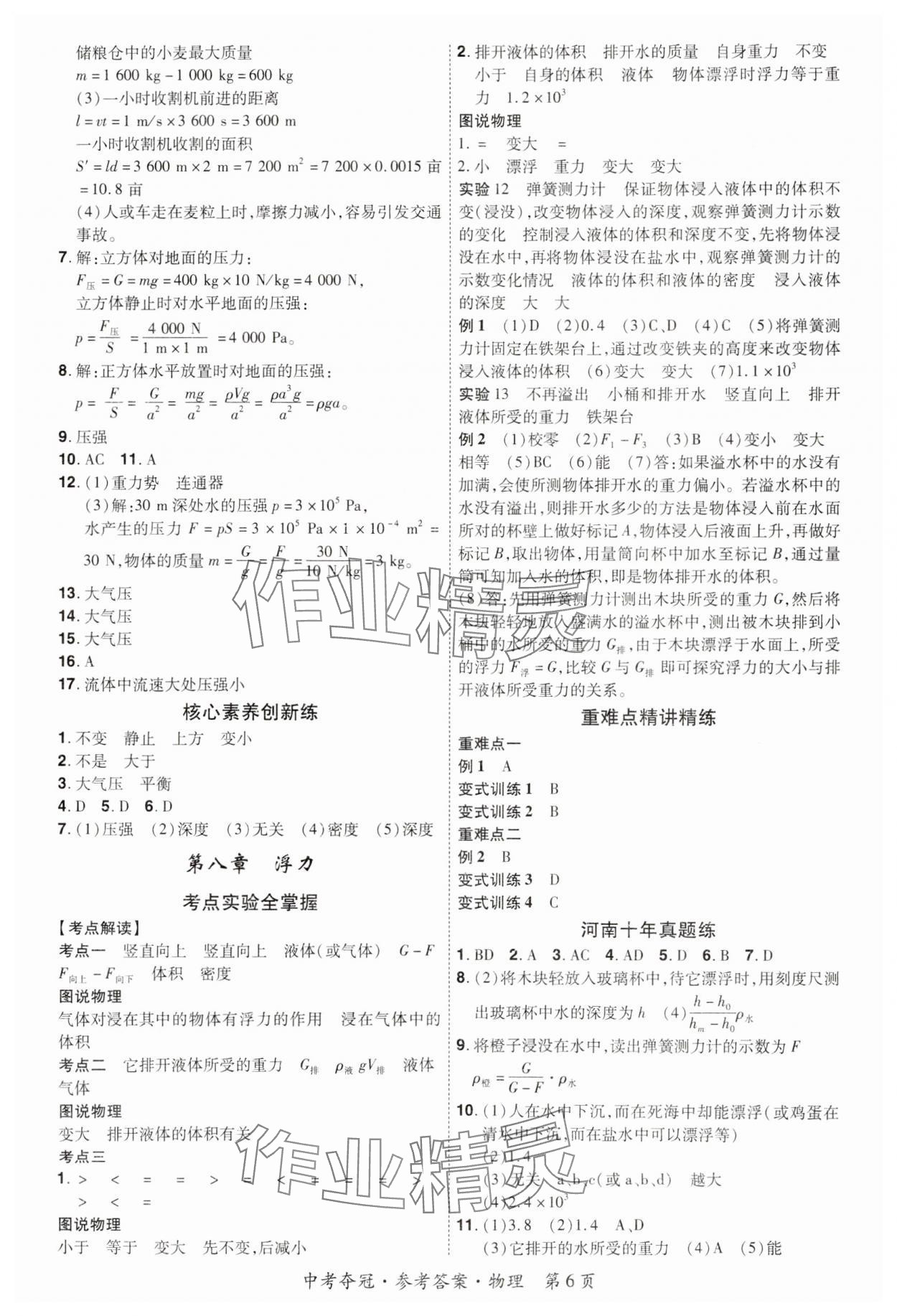 2024年國華教育中考奪冠物理河南專版 第6頁