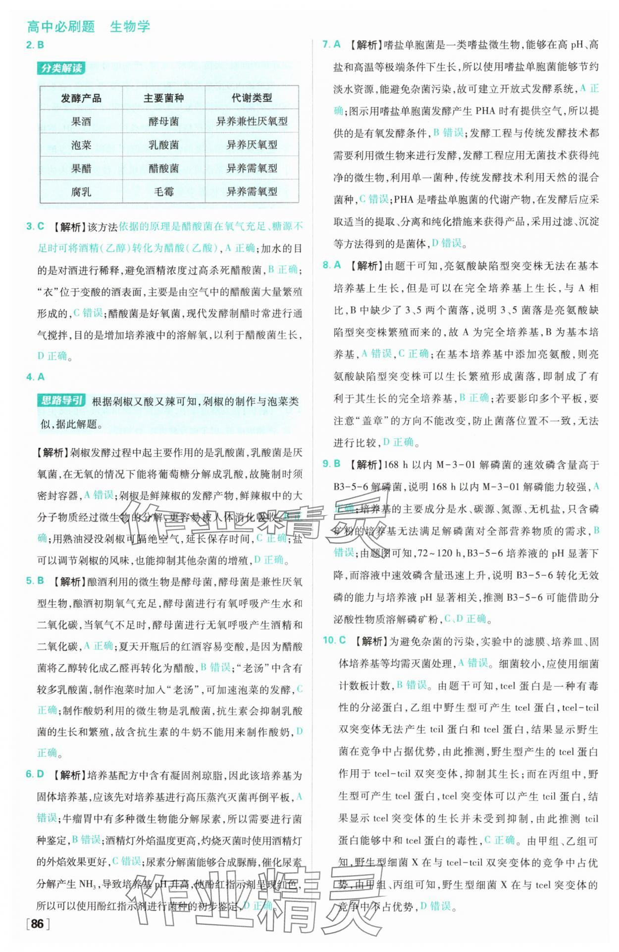2025年高中必刷題高二生物選擇性必修3人教版 第10頁(yè)