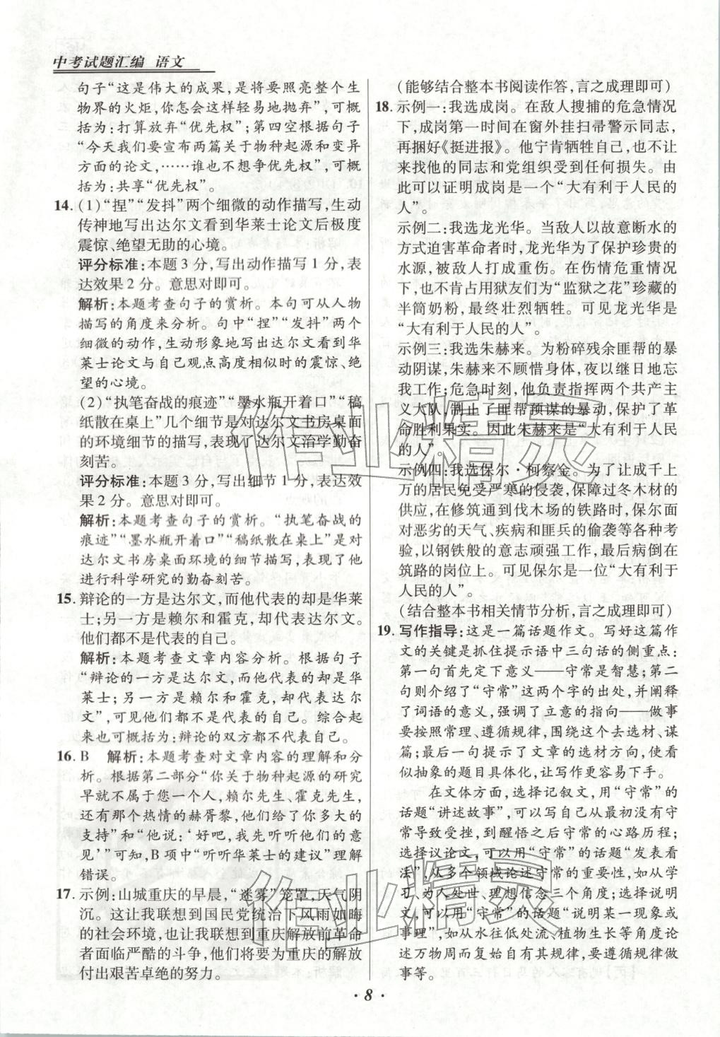 2025年授之以渔中考试题汇编语文河北专版 第8页