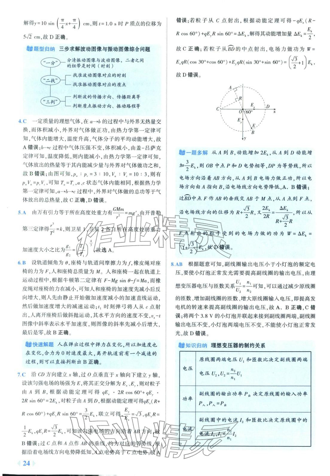 2025年53金卷优选卷汇编高中物理陕晋青宁专版&nbsp;第24页
