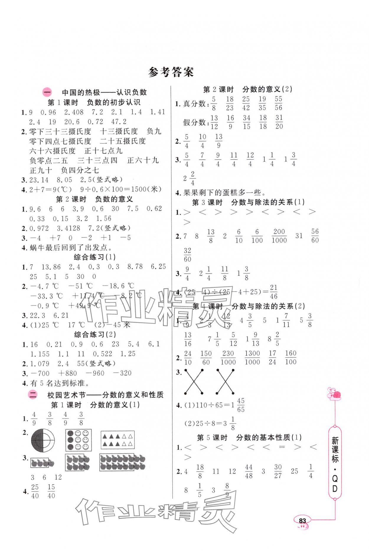 2024年应用题天天练山东画报出版社五年级数学下册青岛版 第1页