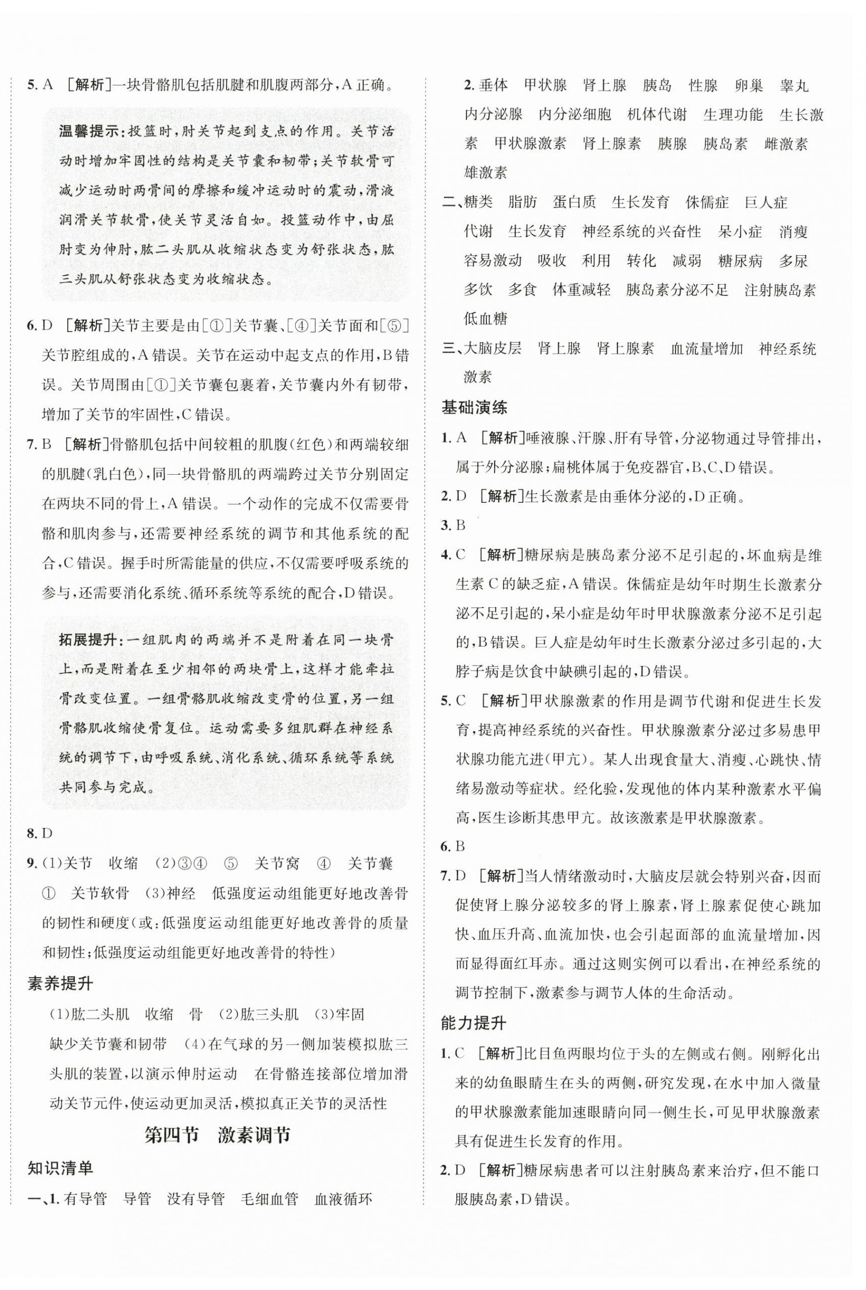 2025年同行学案八年级生物全一册人教版 第4页