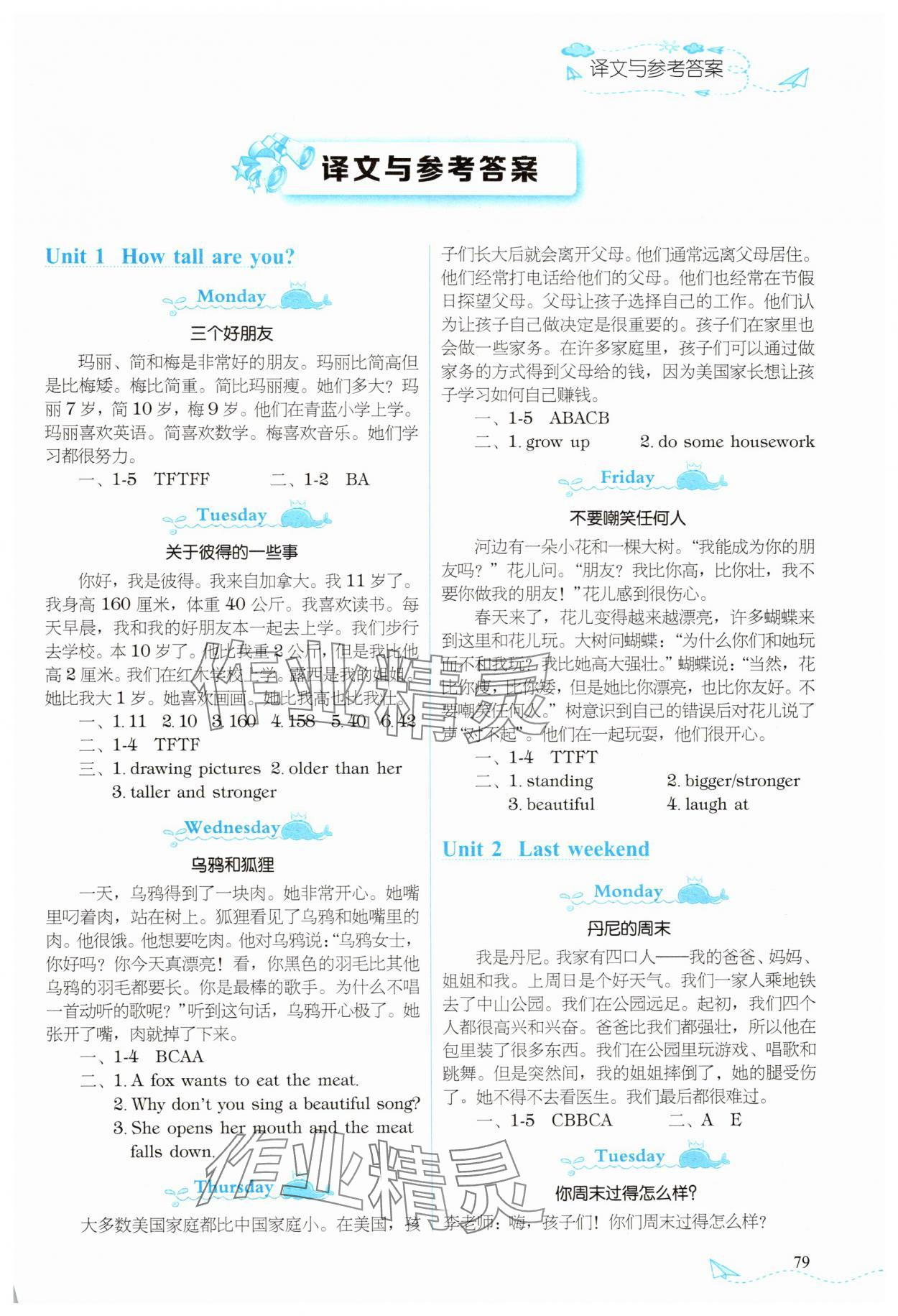 2025年飞越阅读周周测六年级英语下册人教版 第1页