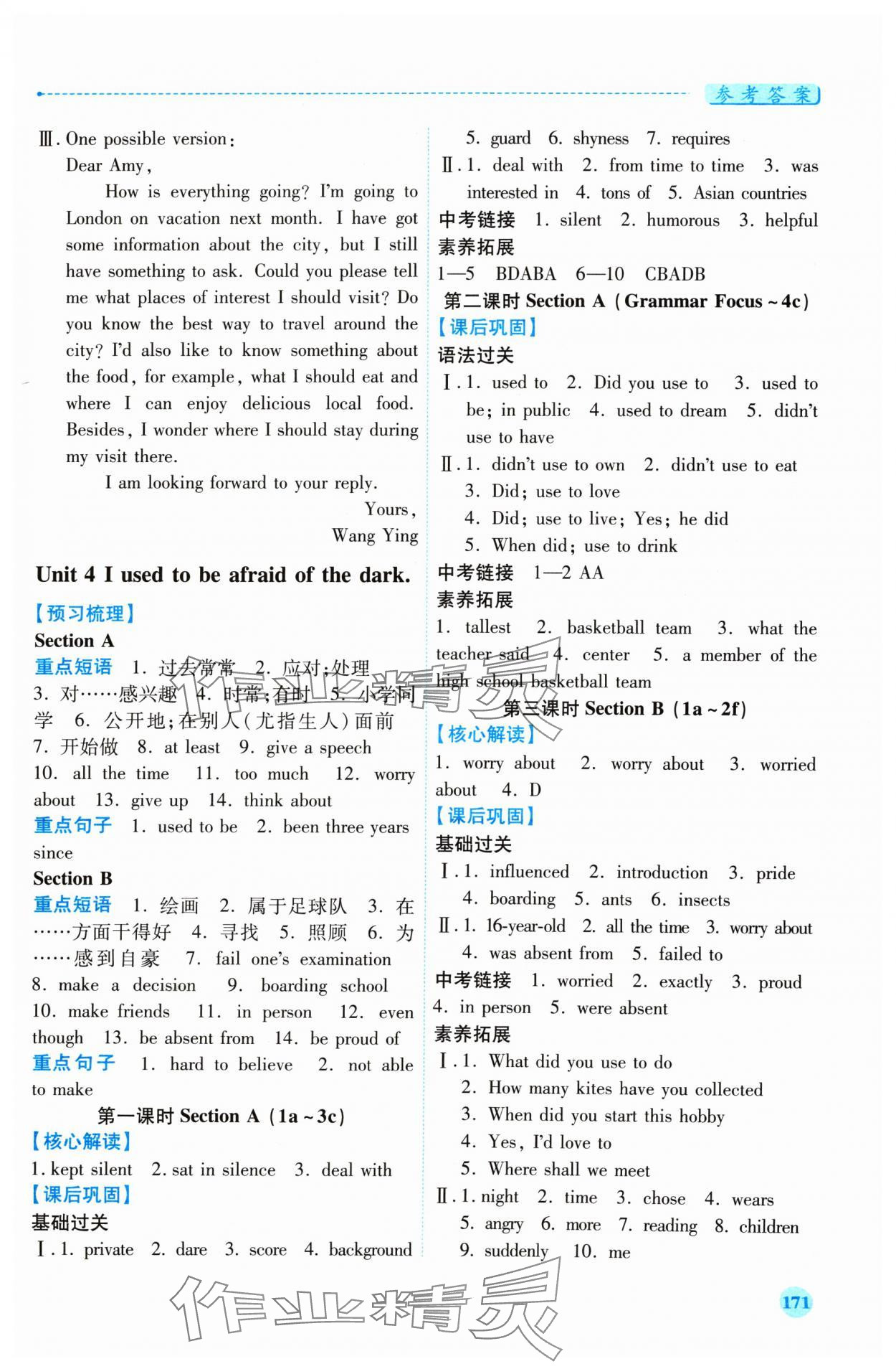 2024年绩优学案九年级英语全一册人教版 第5页