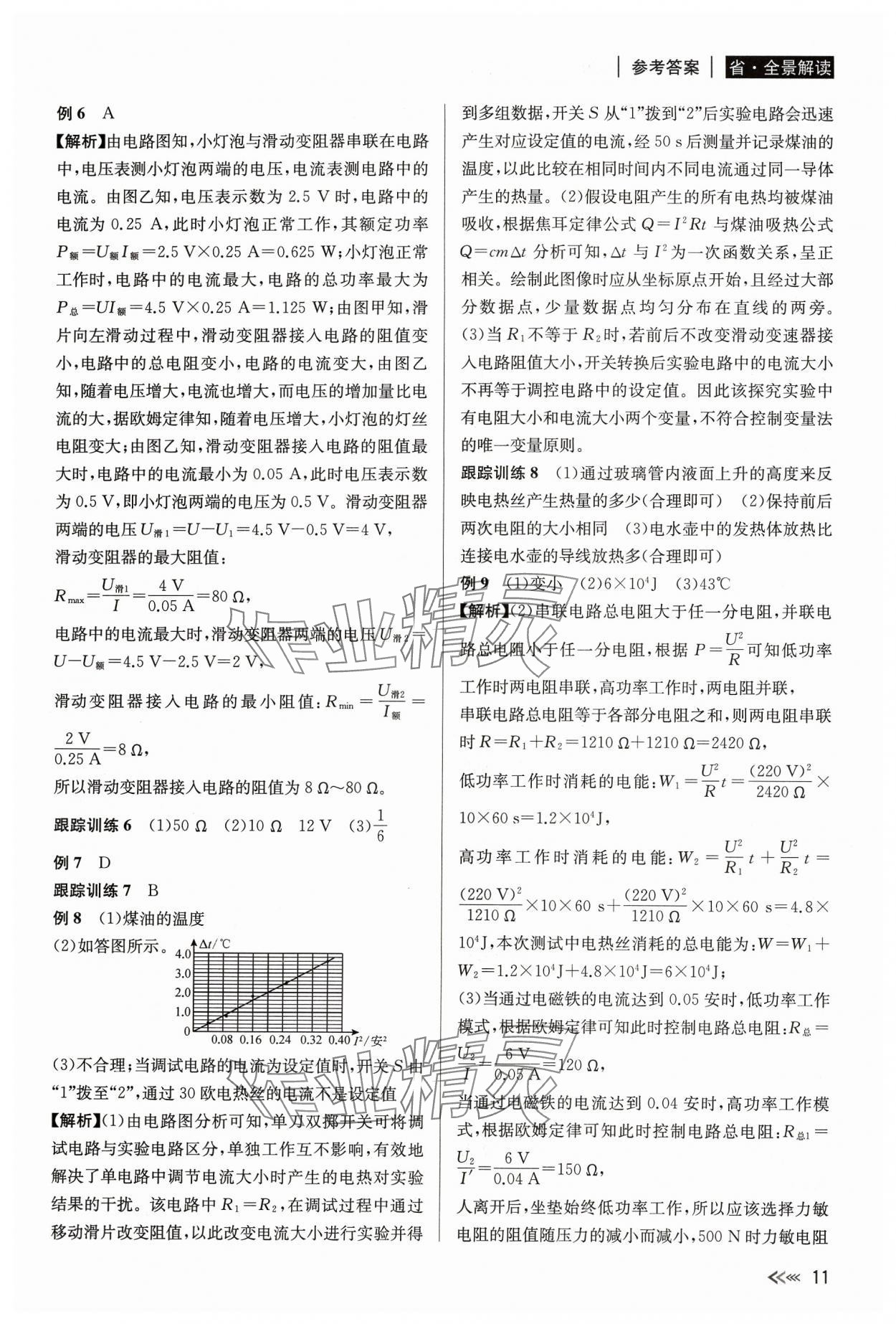 2024年中考復(fù)習(xí)全景解讀科學(xué)化學(xué)生物 參考答案第11頁(yè)