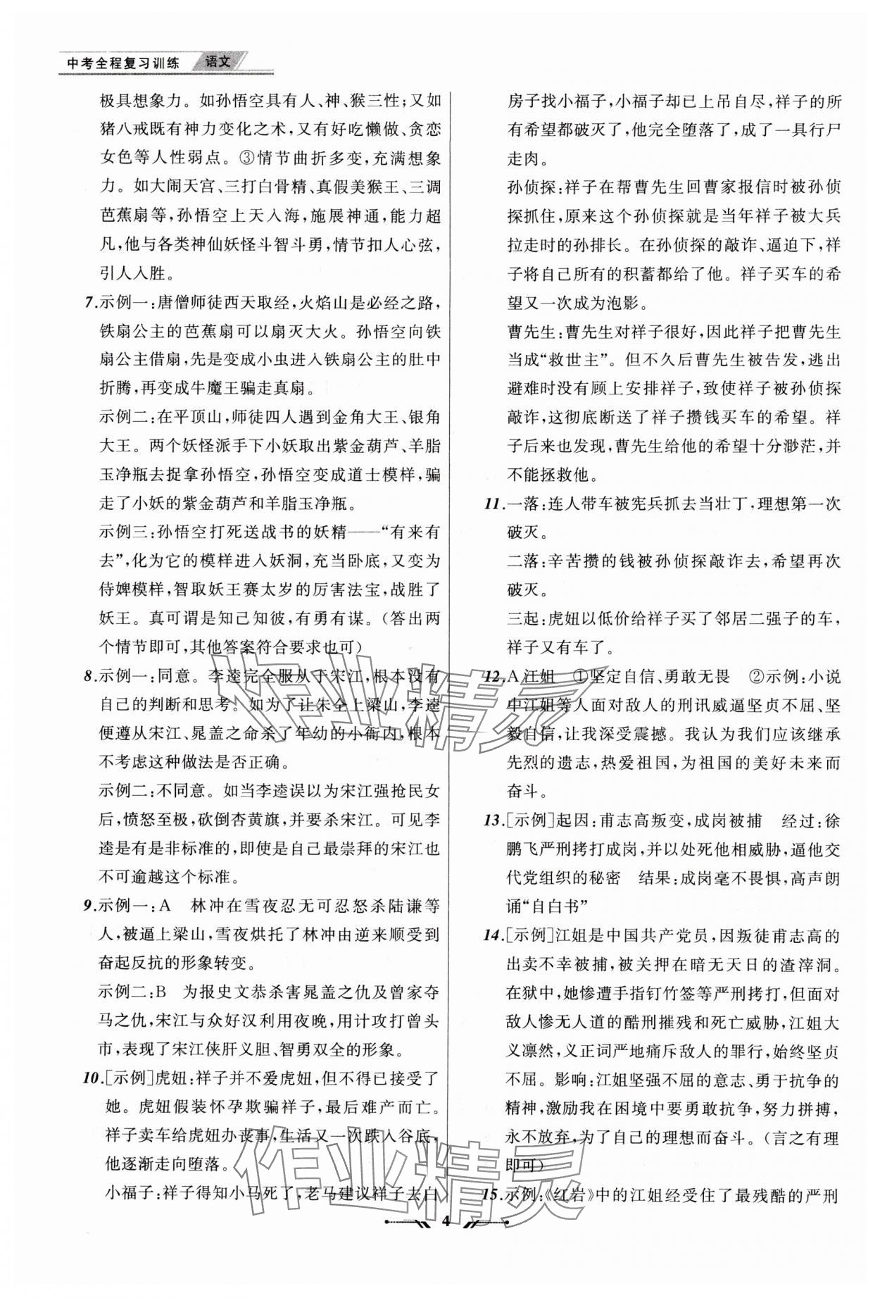 2024年中考全程复习训练语文大连专版 第4页