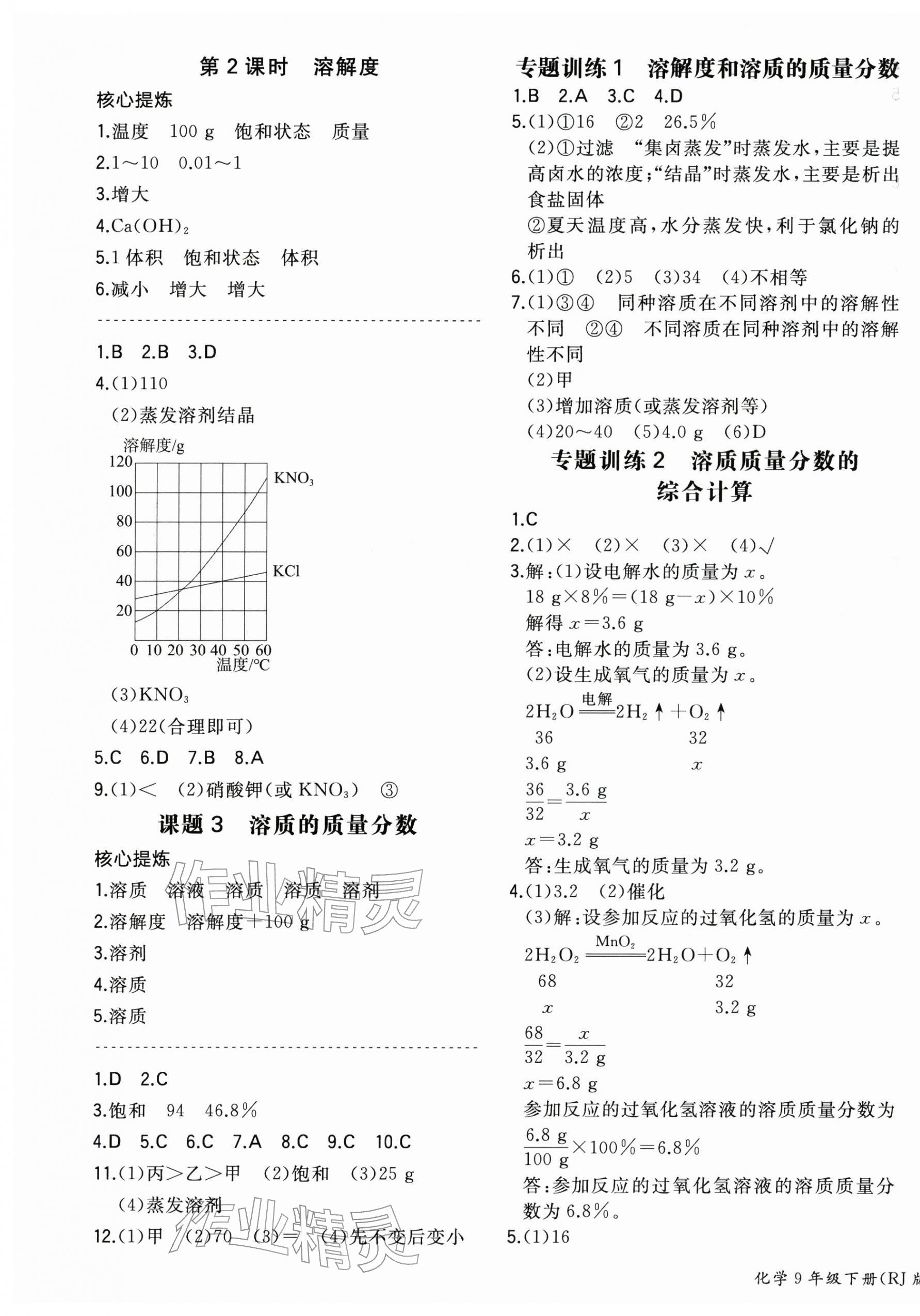 2026年一本同步训练初中化学九年级下册人教版安徽专版&nbsp;第5页