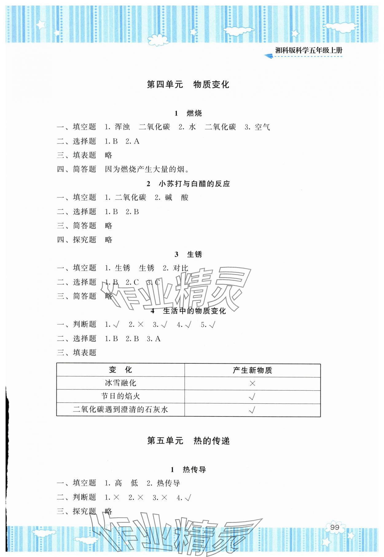 2025年同步實踐評價課程基礎訓練湖南少年兒童出版社五年級科學上冊湘科版 參考答案第3頁