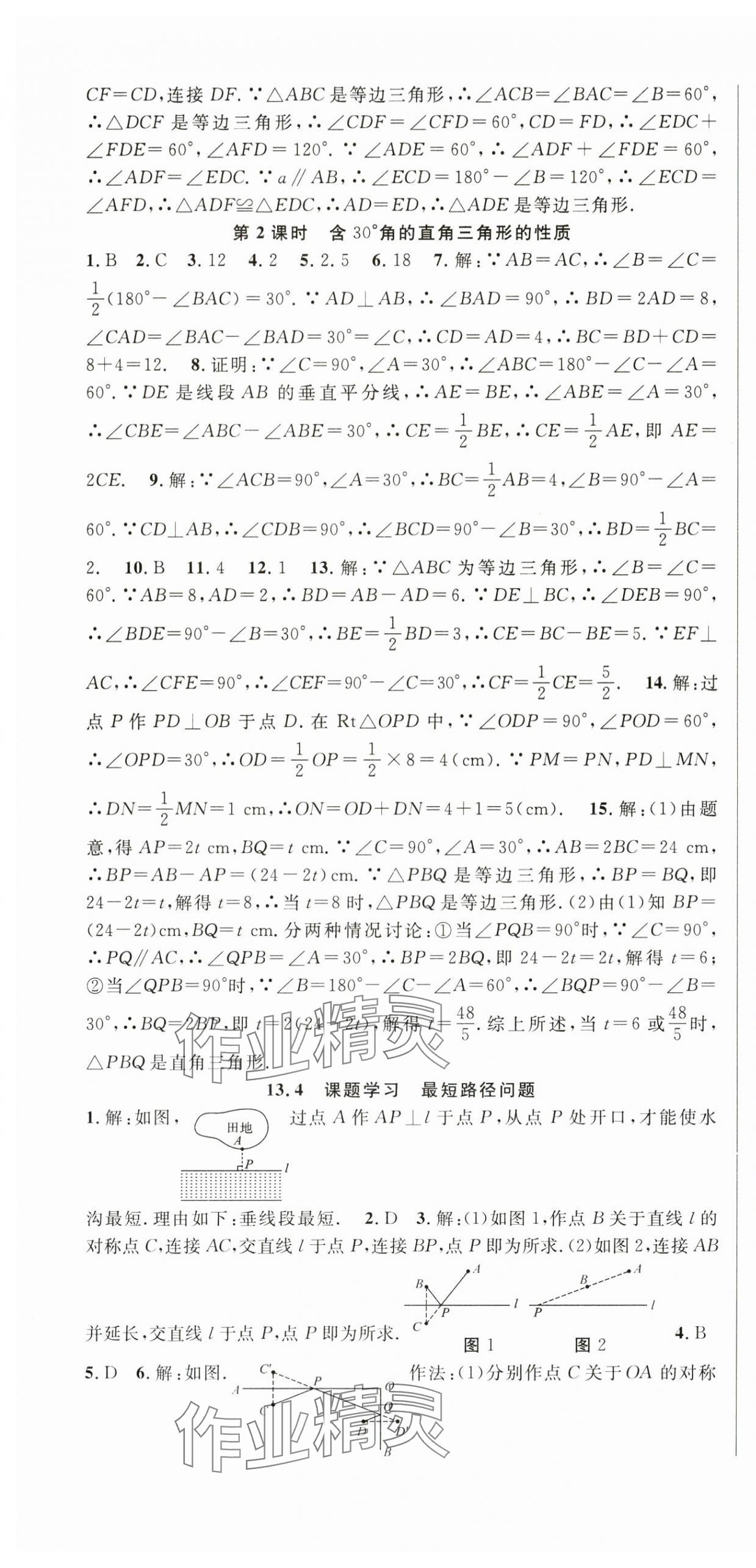 2024年课时夺冠八年级数学上册人教版 第13页