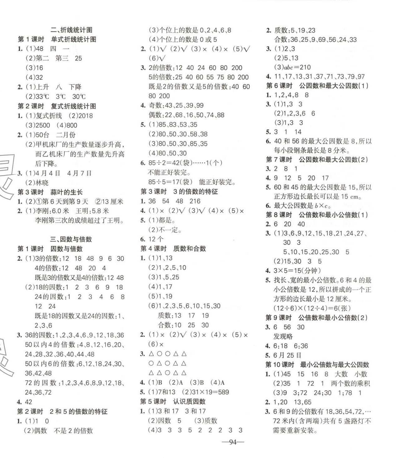 2025年整合集训天天练五年级数学下册苏教版 第2页