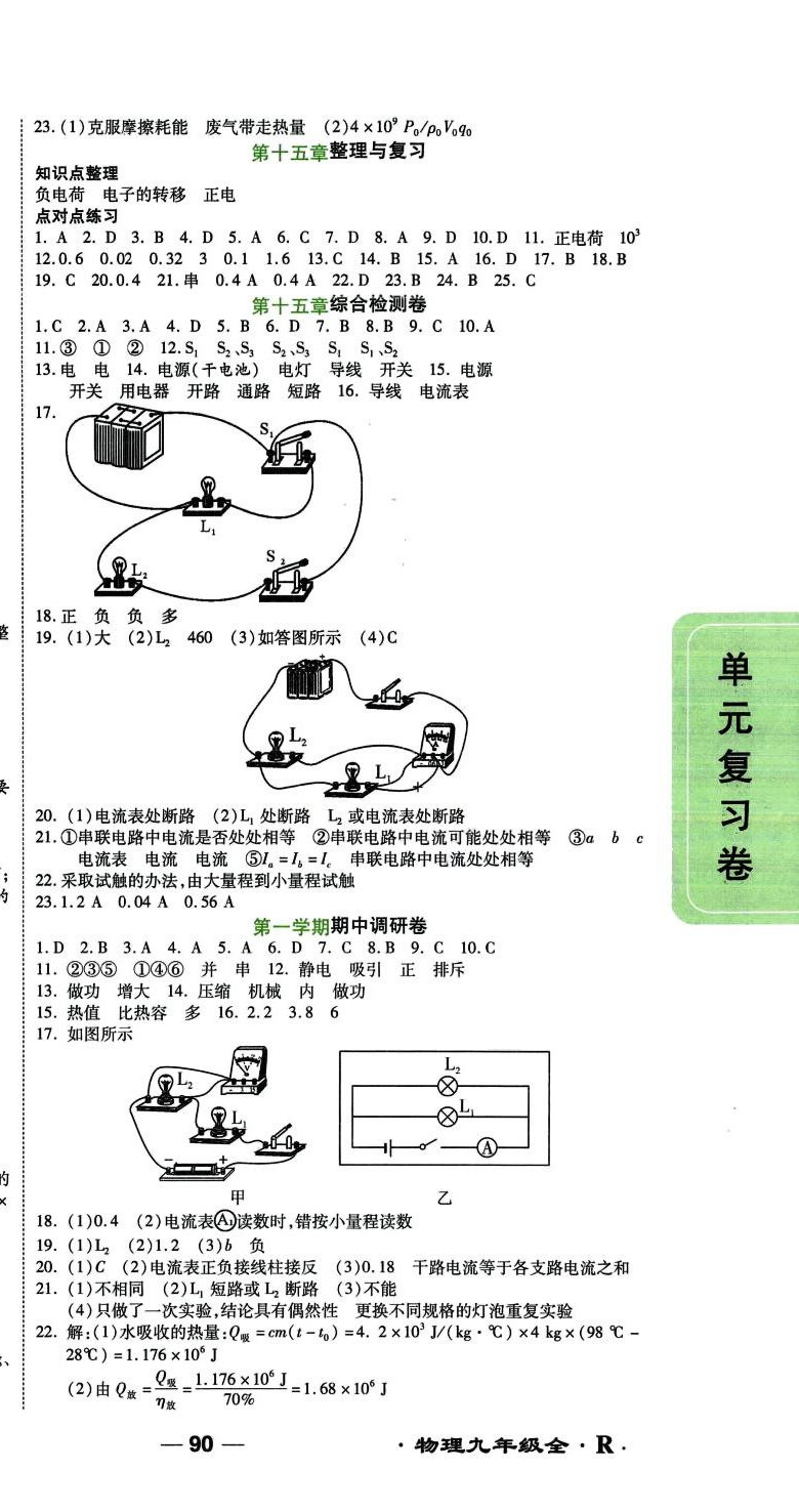 2024年一線調(diào)研單元整合卷九年級(jí)物理全一冊(cè)人教版 第3頁(yè)