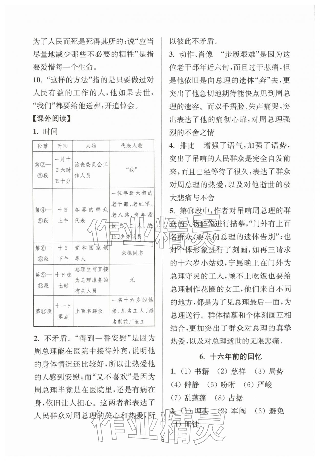 2026年中学生世界六年级语文下册人教版五四制&nbsp;第6页